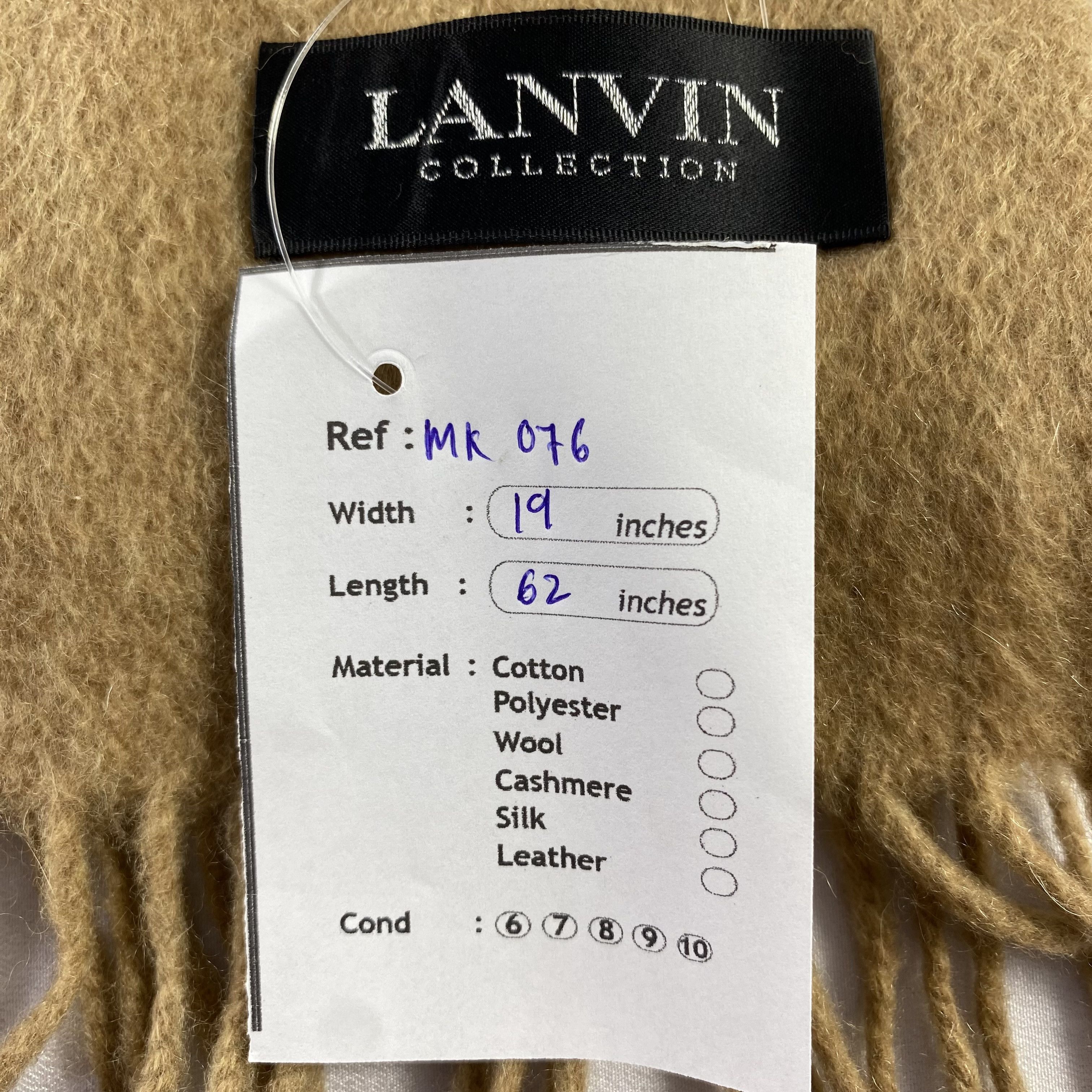 Lanvin Lanvin Scarf Neck Wrap Wool Muffler Size ONE SIZE - 5 Thumbnail