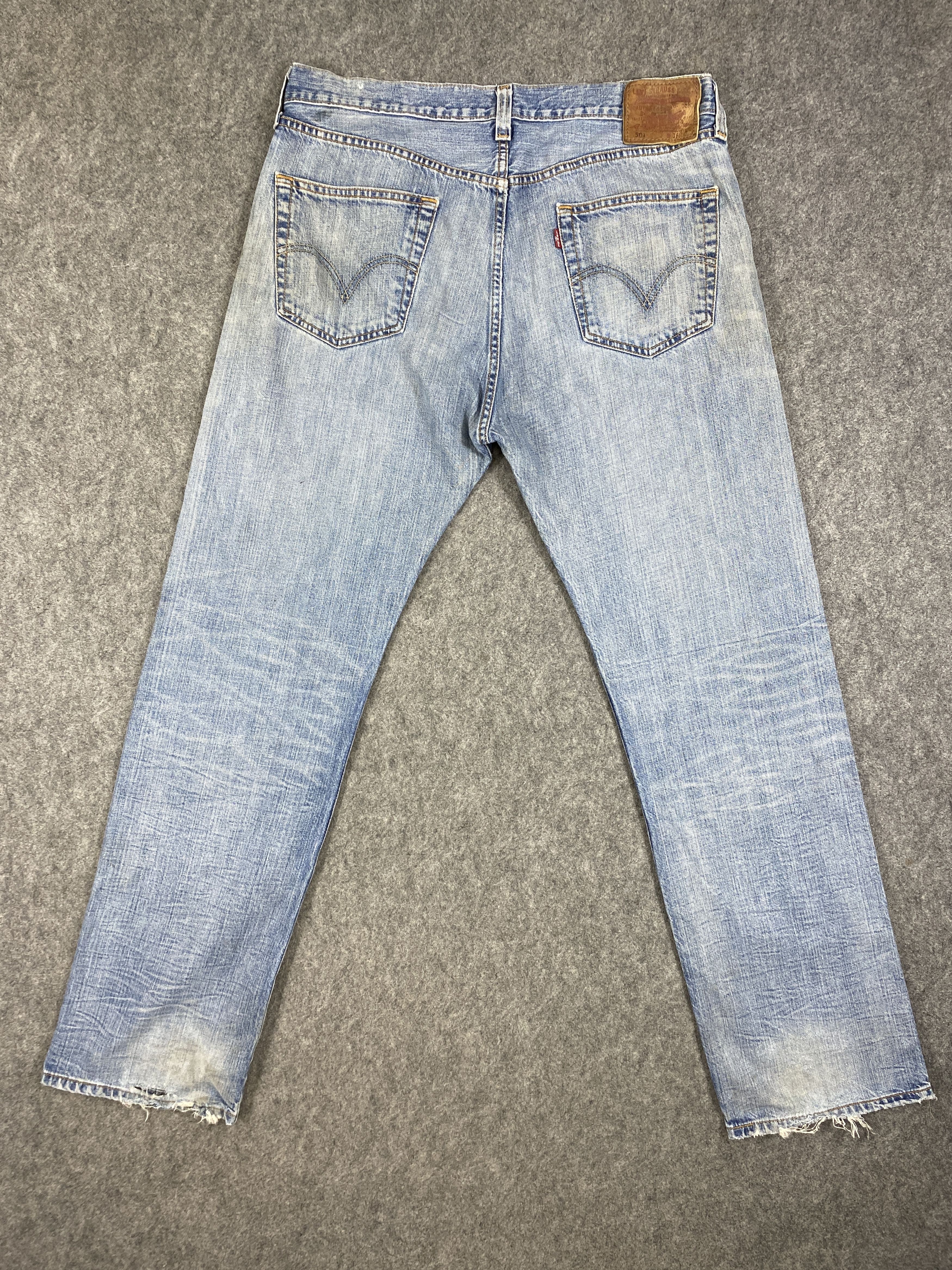 Japanese Brand Distressed Blue Vintage Levi's 501 36x32.5 Denim -JN2359 Size US 36 / EU 52 - 2 Thumbnail