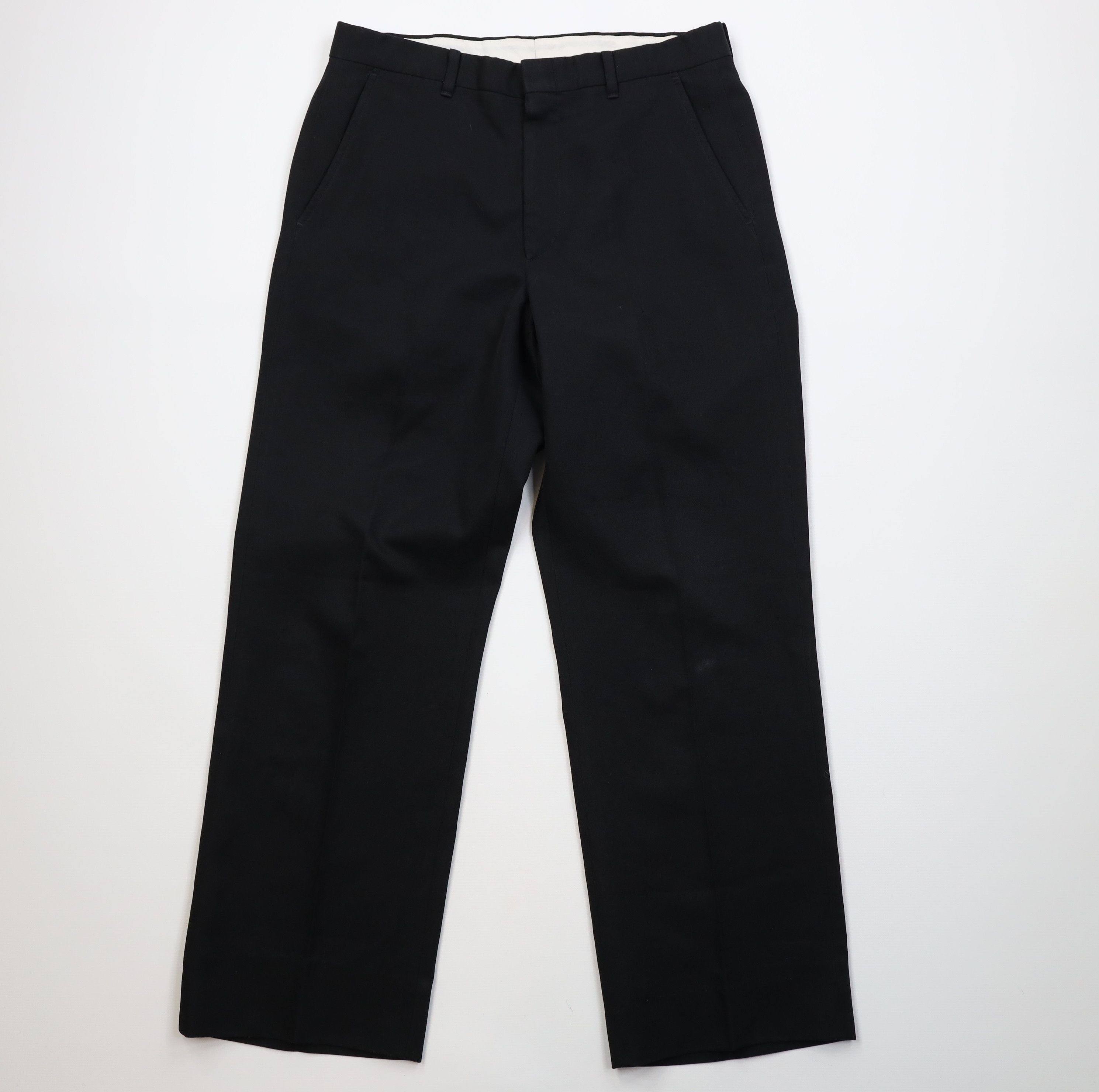 Vintage Vintage 70s Streetwear Flared Wide Leg Chino Pants Black USA Size US 32 / EU 48 - 1 Thumbnail