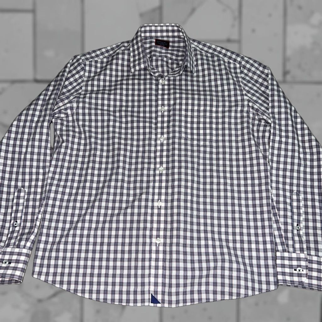 UNTUCKit UNTUCKit Purple Plaid Button-Up Shirt Mens L Size US L / EU 52-54 / 3 - 1 Thumbnail