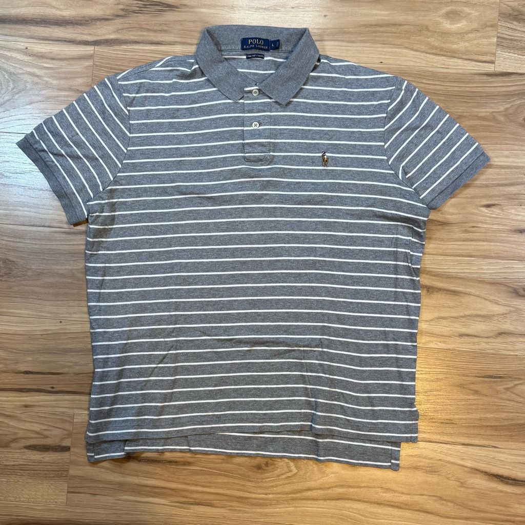 Polo Ralph Lauren Polo Ralph Lauren Men’s L Pima Soft Touch Polo Gray Size US L / EU 52-54 / 3 - 1 Thumbnail