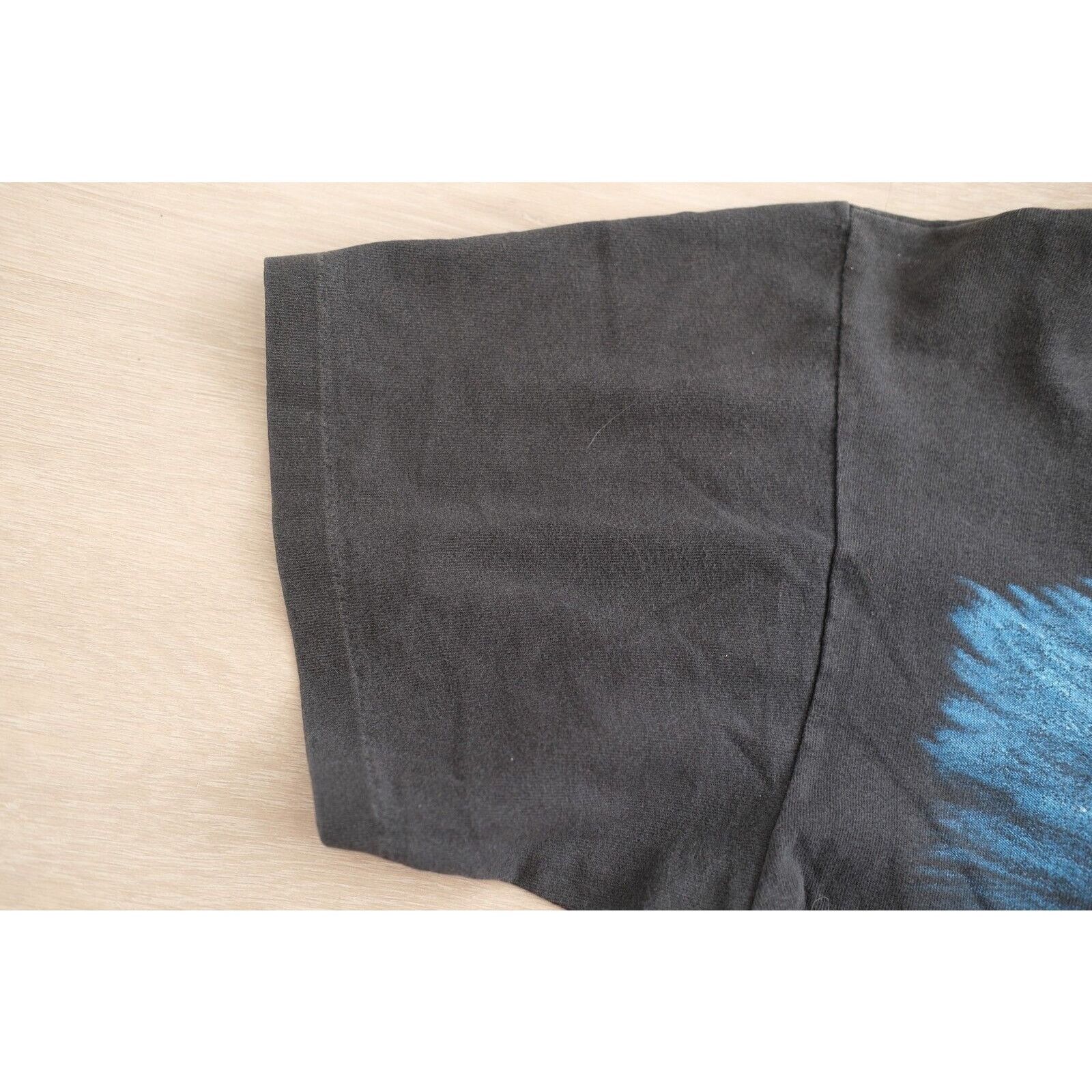 Anvil Vintage 90s Anvil Dolphins Fish Coral Seaweed Shirt XL Black Size US L / EU 52-54 / 3 - 3 Thumbnail