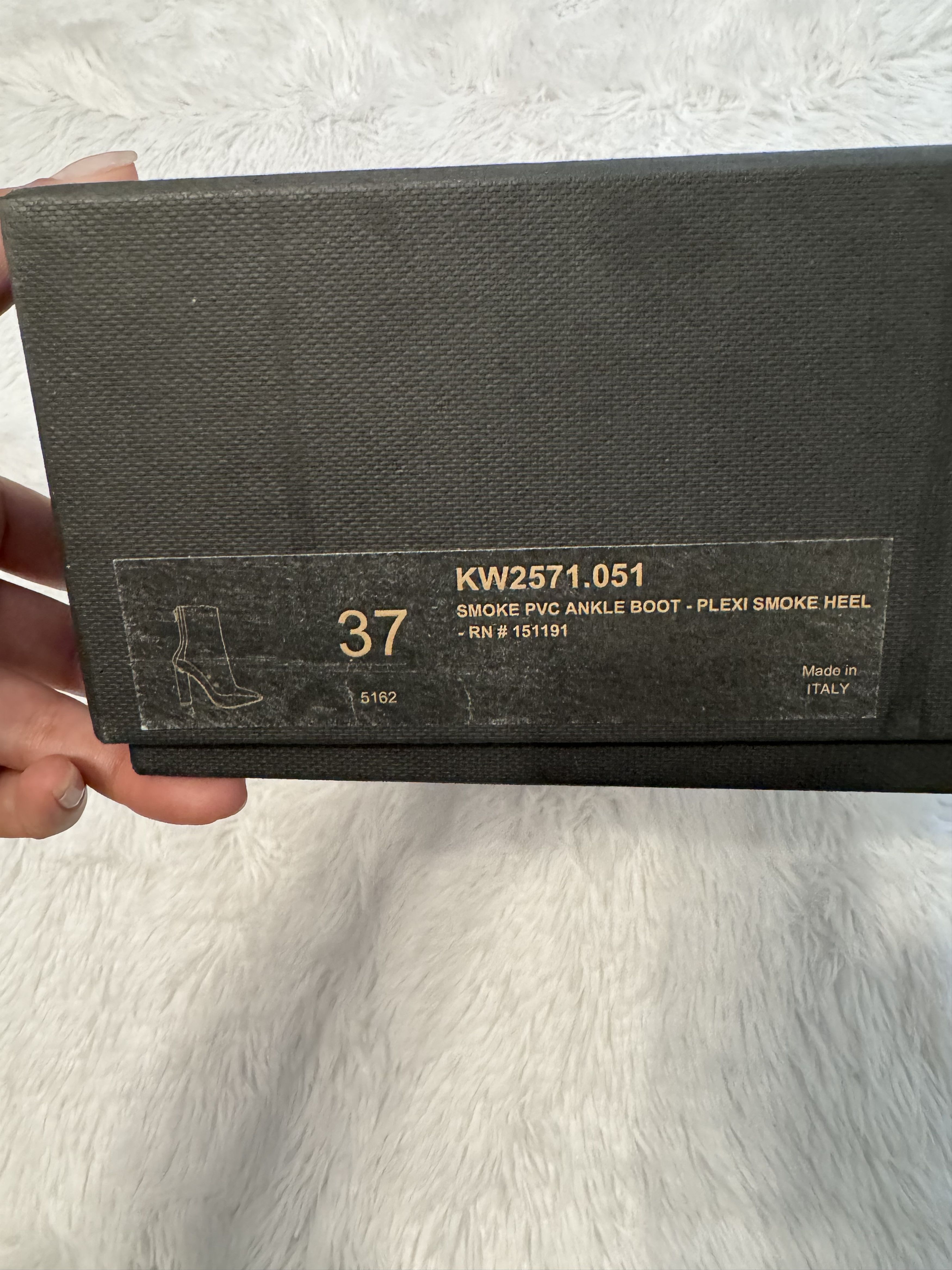 Yeezy Smoke pvc ankle boot-plexi smoked heel Size US 7 / IT 37 - 8 Thumbnail