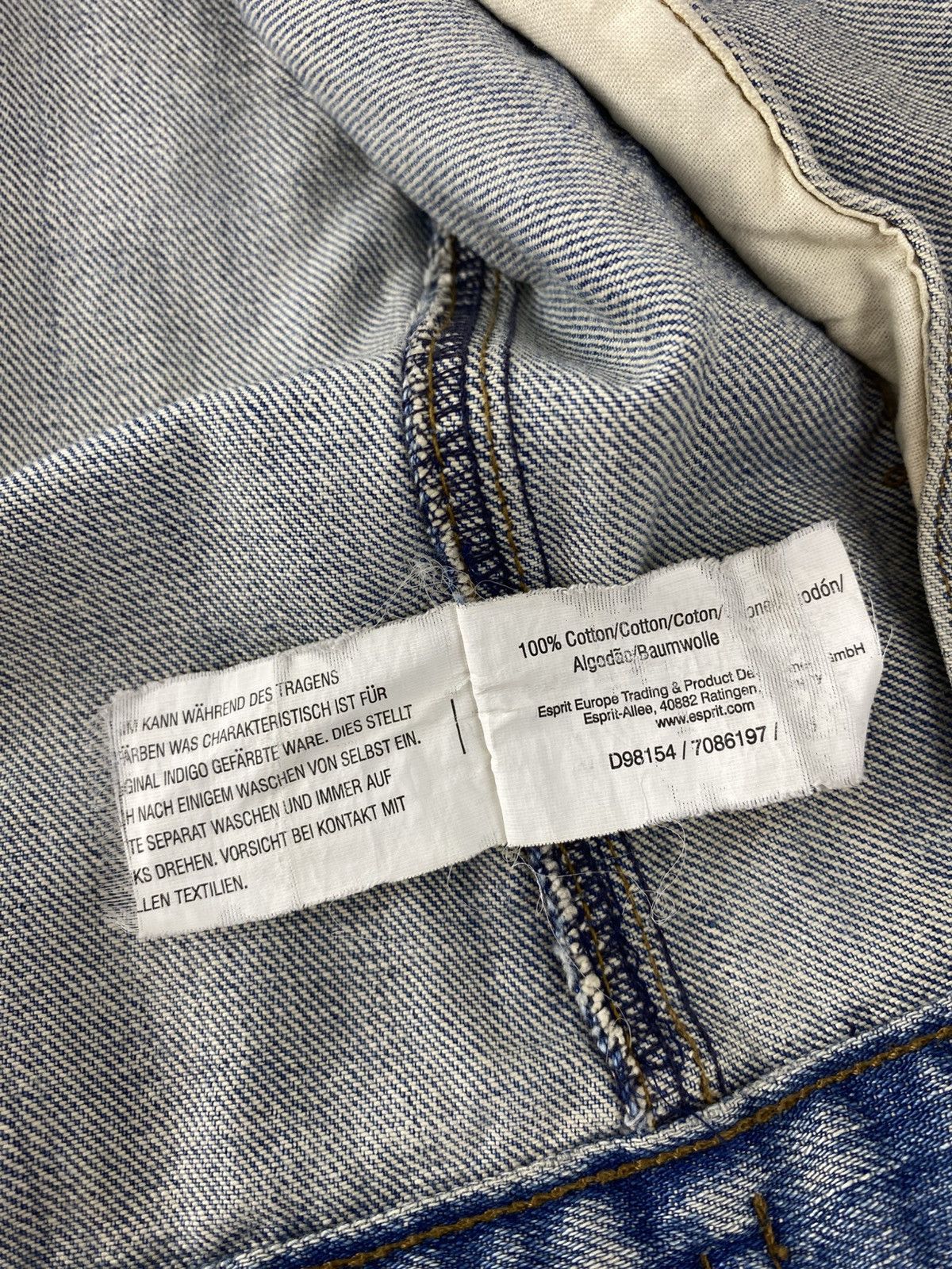 Esprit Edc by Esprit Indigo Denim Trucker Jeans Jacket Size US M / EU 48-50 / 2 - 10 Thumbnail