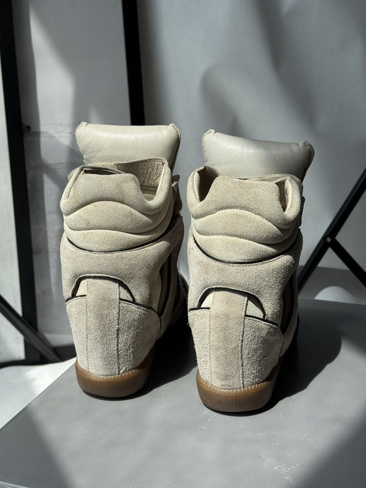 Isabel Marant Rare Isabel Marant Bekett sneakers shoes beige Suede Wedge Size US 8 / IT 38 - 13 Thumbnail