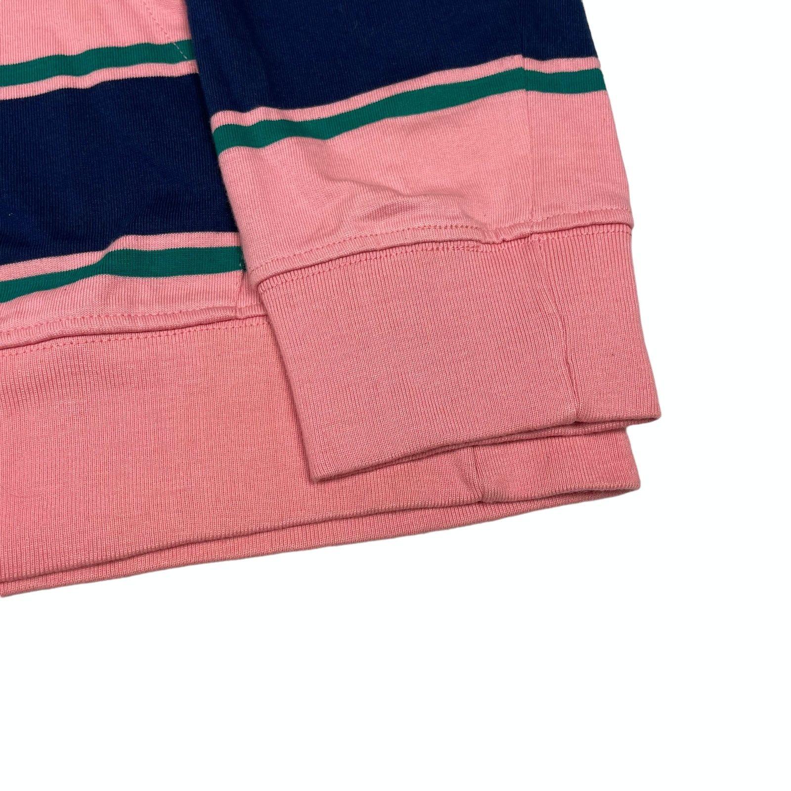 Stussy Stussy Men's Blue Striped Long Sleeve Ribbed Cuffs Hoodie S Size US S / EU 44-46 / 1 - 6 Thumbnail