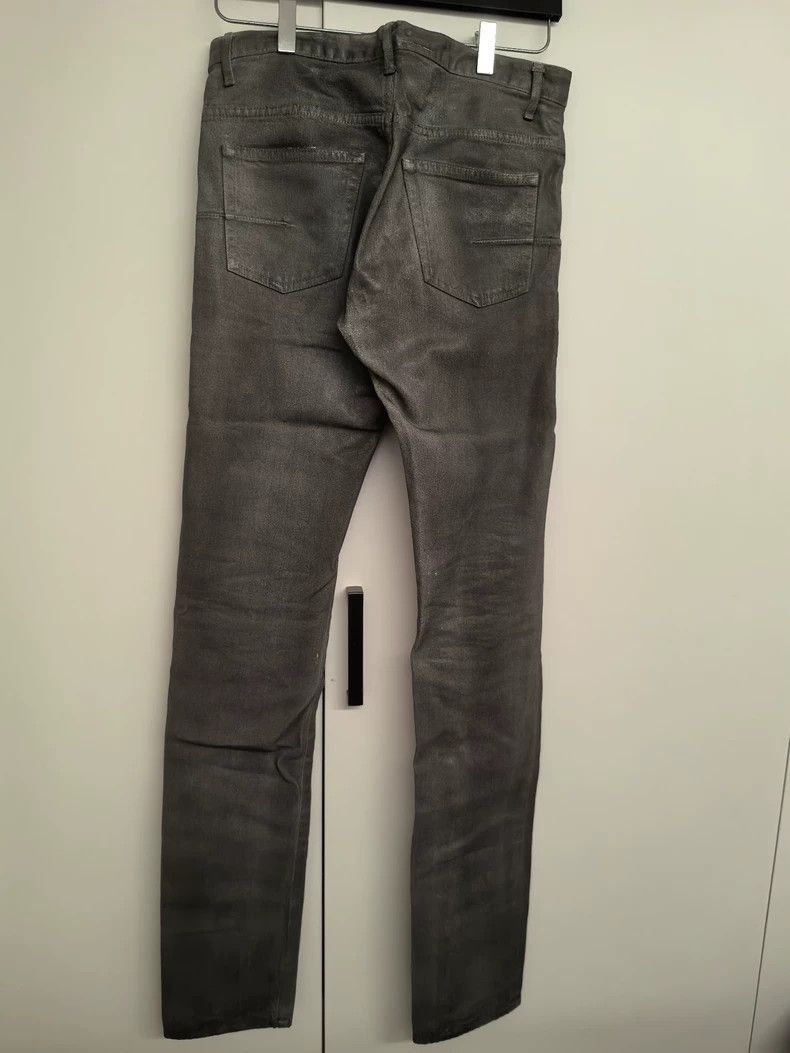 Dior Dior Homme Brush Gray Coated Straight Denim Pants-2506 Size US 28 / EU 44 - 2 Thumbnail