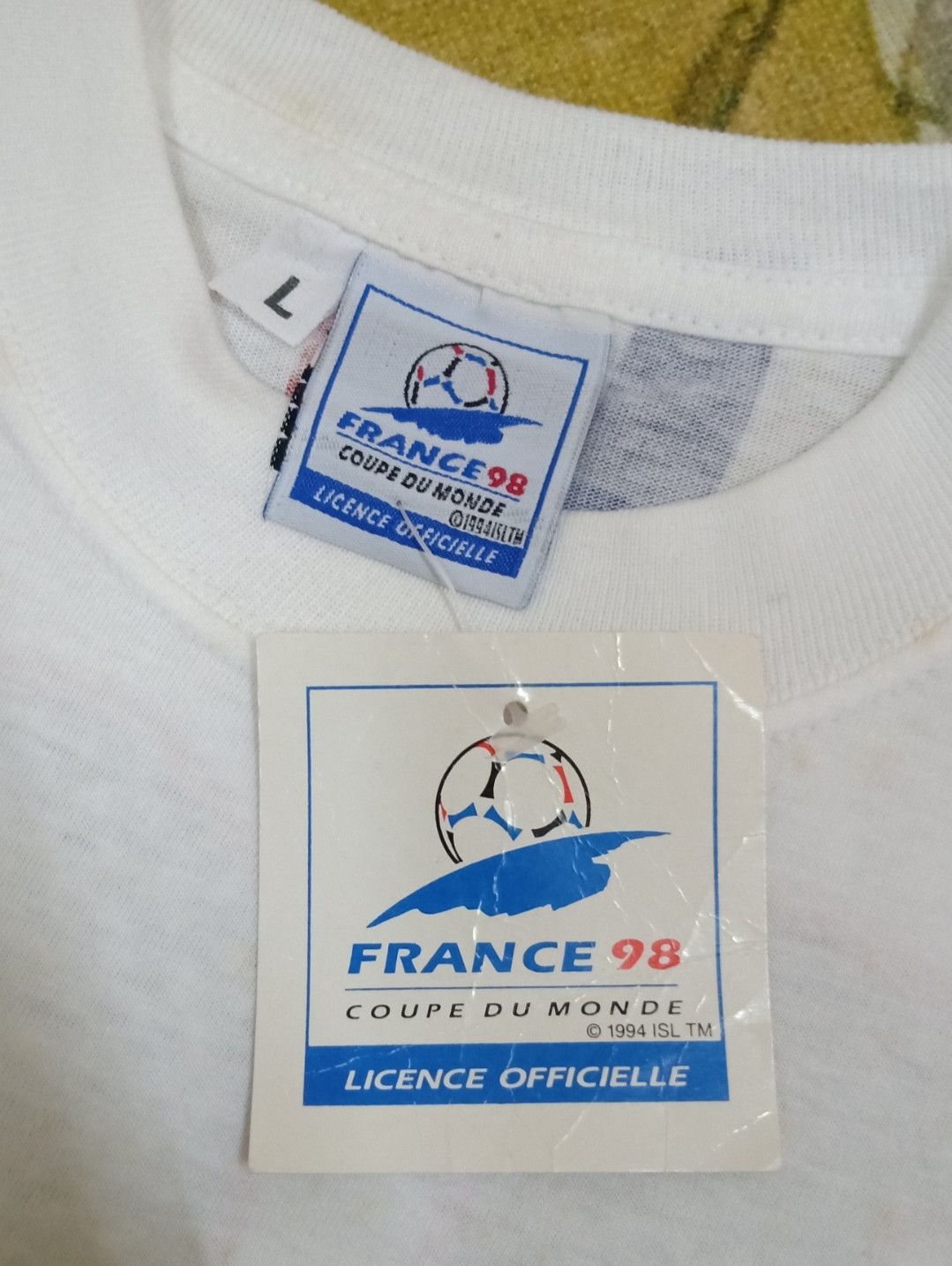Vintage Vintage NOS France 98 World Cup Official Licensed T-shirt Size US L / EU 52-54 / 3 - 8 Thumbnail