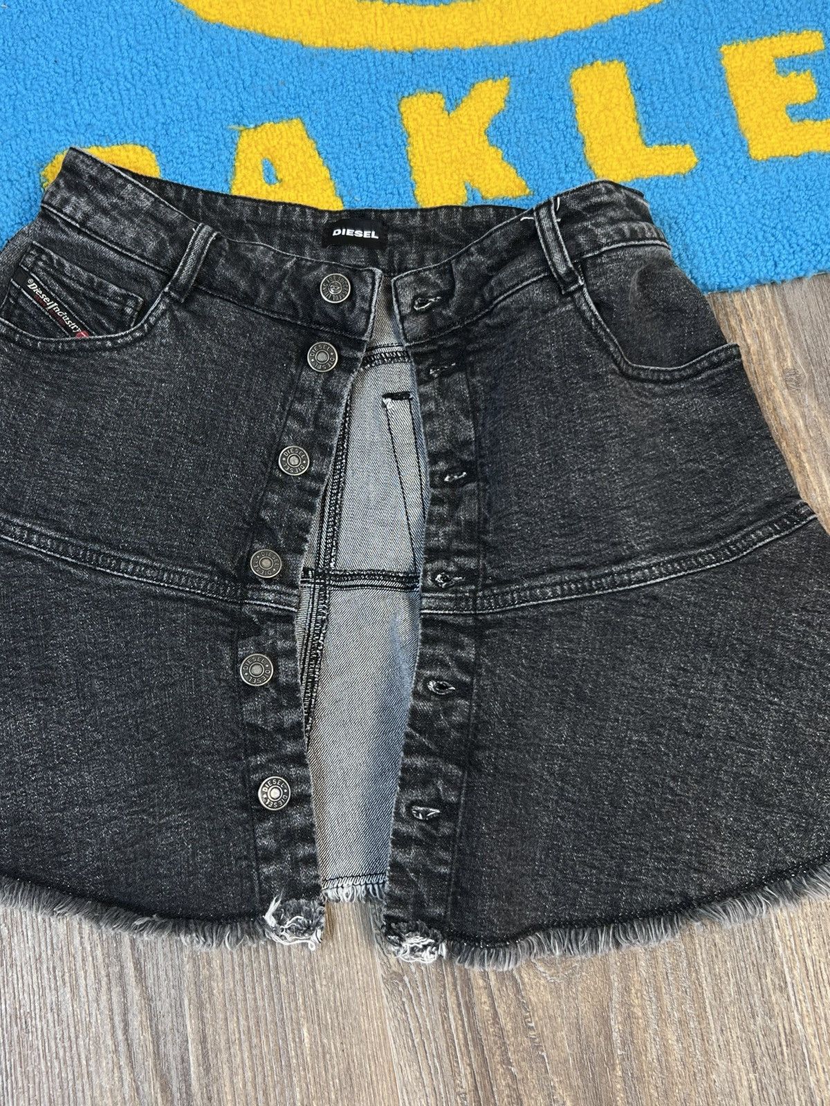 Diesel Diesel Denim Button Up Grey Mini Skirt Size 24" / US 00 / IT 34 - 9 Thumbnail