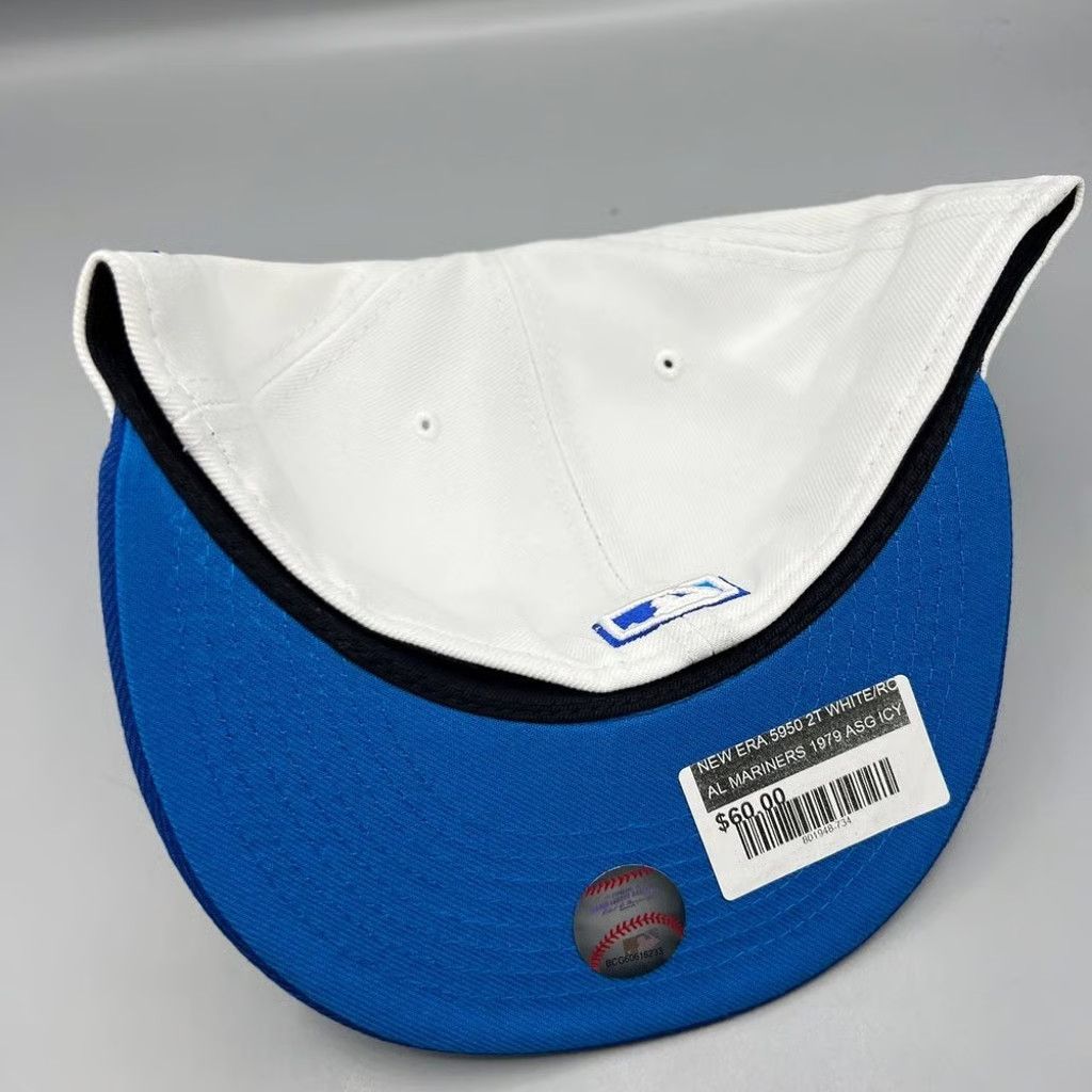 New Era Seattle Mariners Hat Men 7 3/4 59Fifty New Era Fitted Cap Size ONE SIZE - 5 Thumbnail