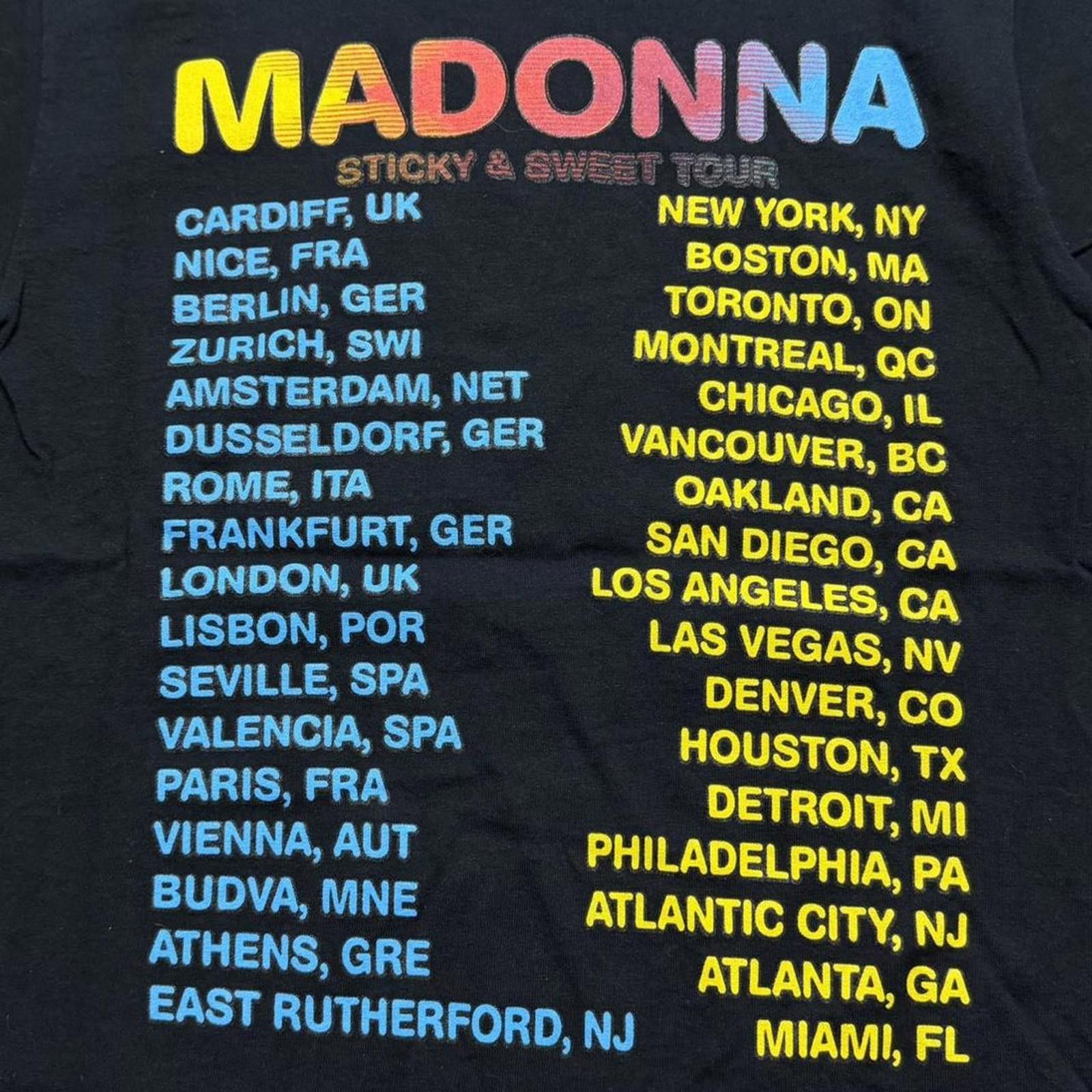 Band Tees Vintage Madonna 2008 Sticky & Sweet Tour T-Shirt Band Music Size US S / EU 44-46 / 1 - 5 Thumbnail
