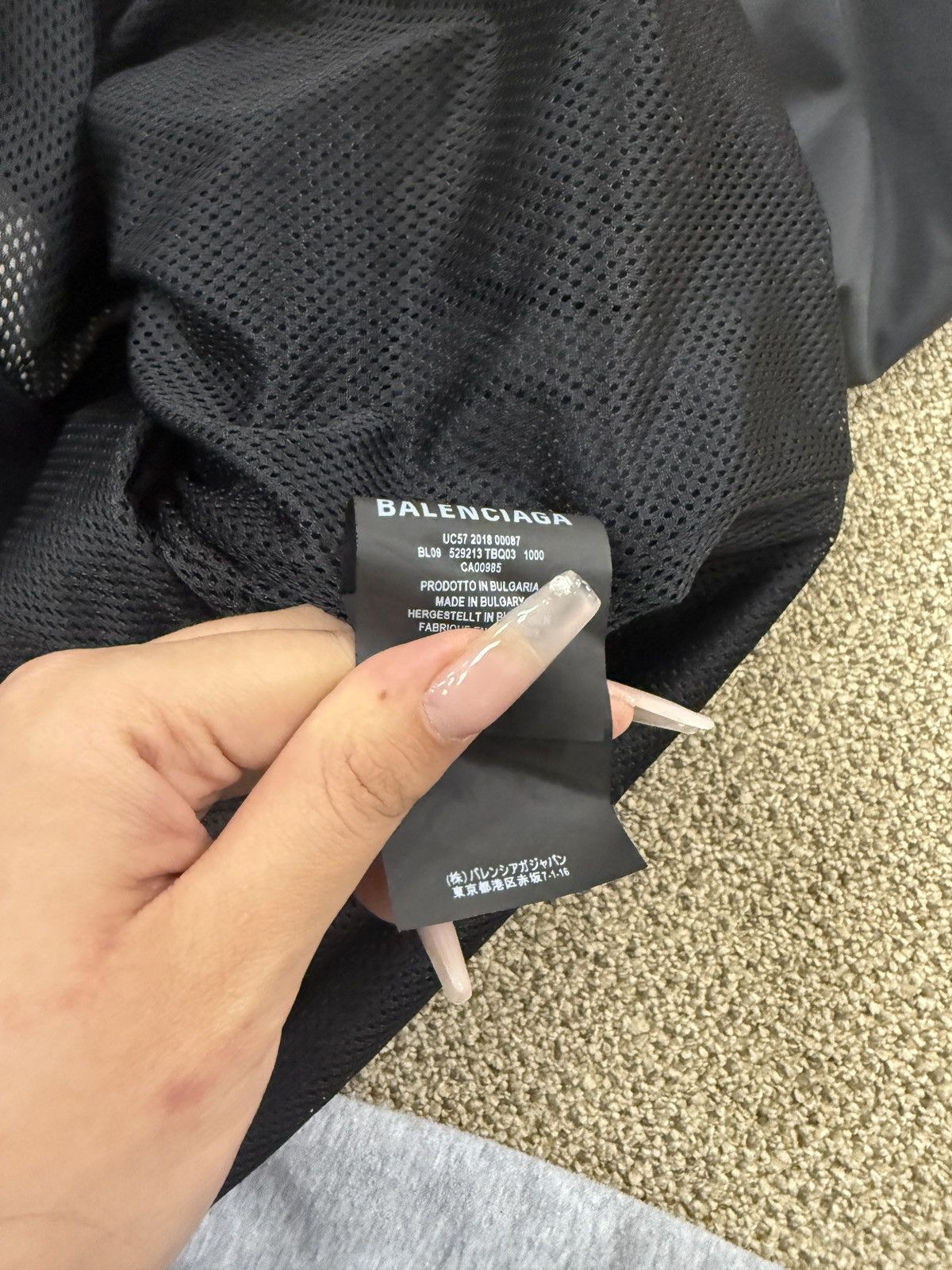 Balenciaga BALENCIAGA Black Logo Zip-Up Track Jacket Size XXS / US 00 / IT 34 - 5 Thumbnail