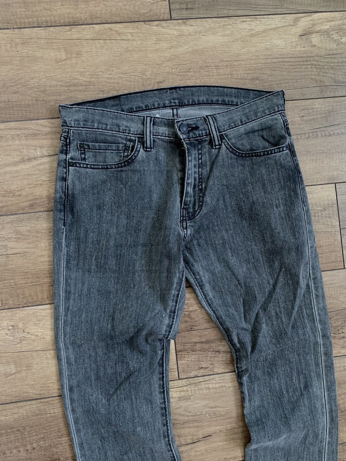 Levi's Vintage Style Levi’s 511 Dark Grey Washed Jeans Denim Pants Size US 30 / EU 46 - 3 Thumbnail