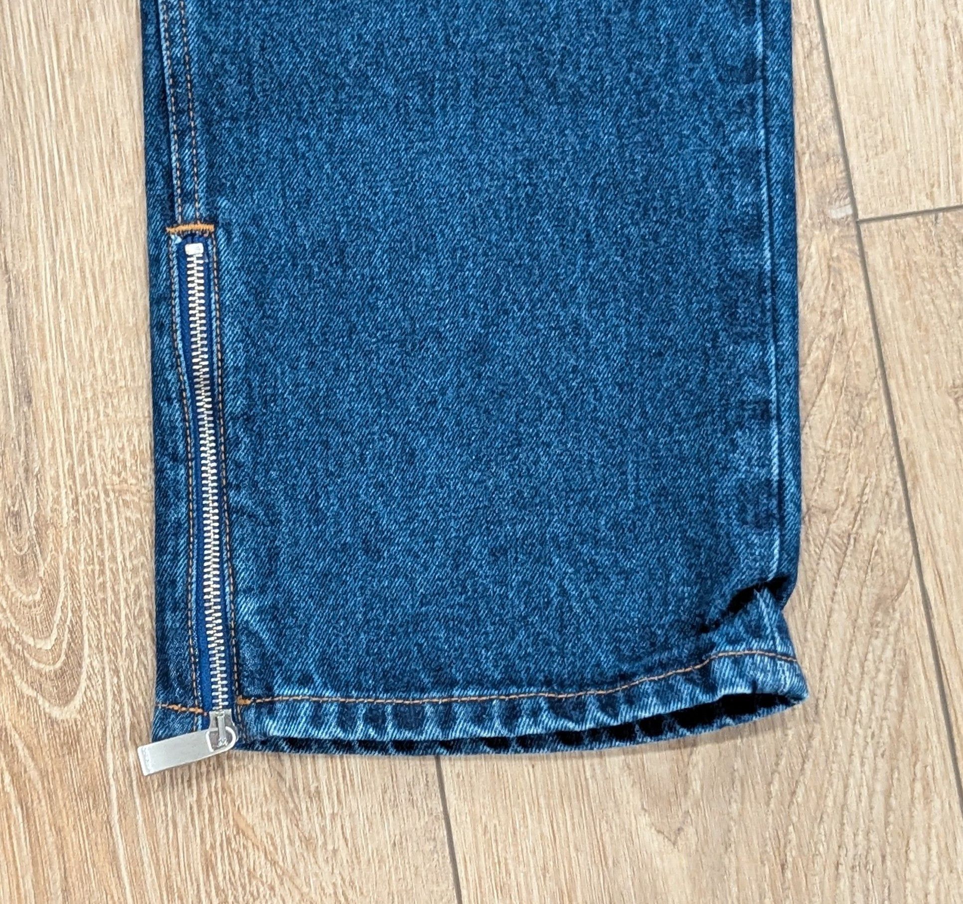 Off-White OFF-WHITE Zip Tab Detail Skate Jeans Blue 33 Size US 33 - 6 Thumbnail