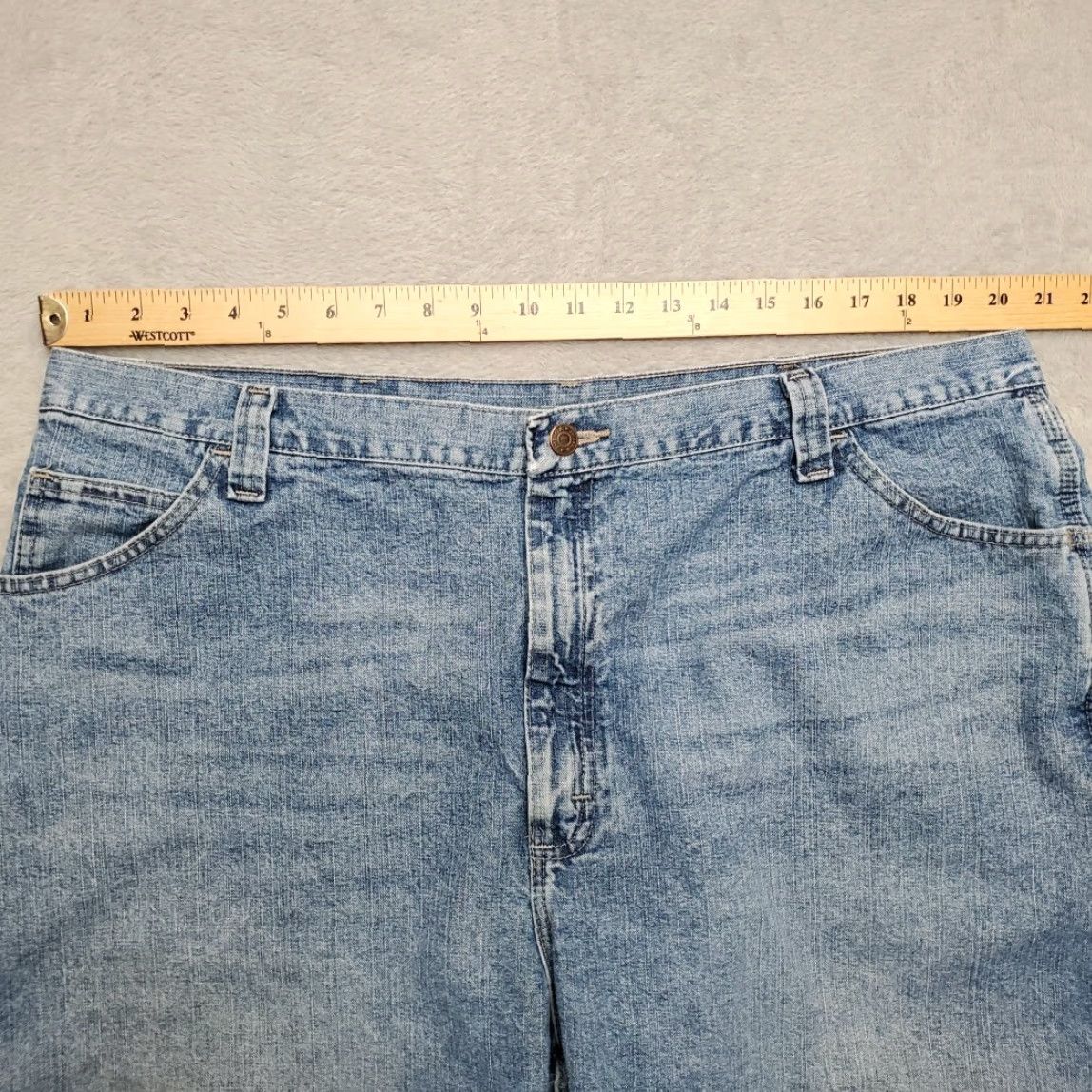 Wrangler Wrangler Shorts Men 42 Blue Denim Carpenter Loops Cargo Pocket Cotton Retro Y2K Denim Casual Mens Size US 42 / EU 58 - 6 Thumbnail