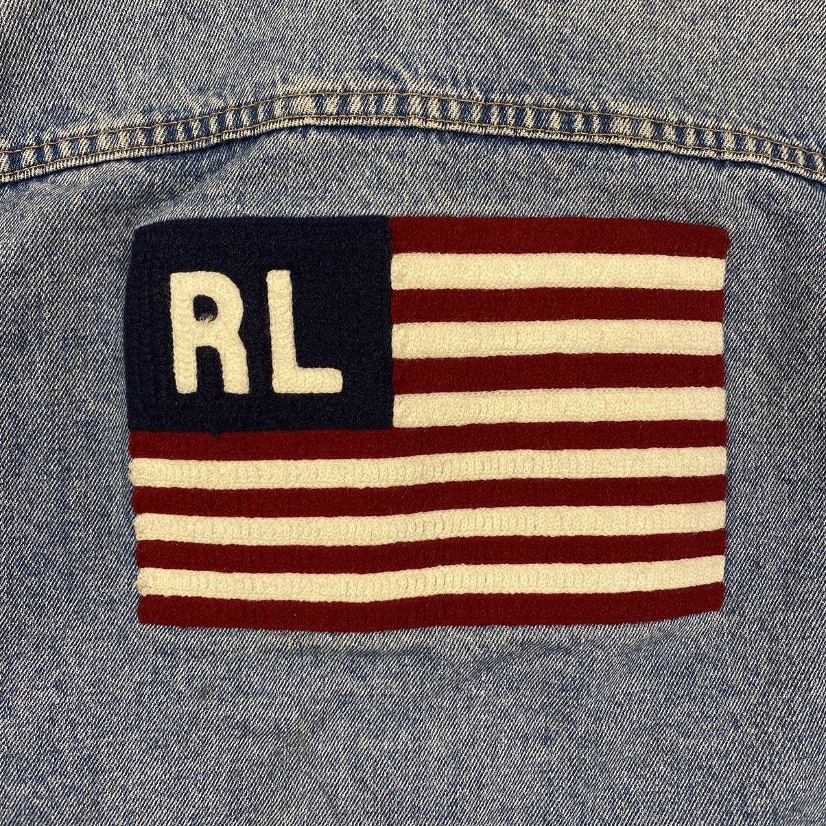 RALPH LAUREN outlet VINTAGE BIG LOGO FLAG