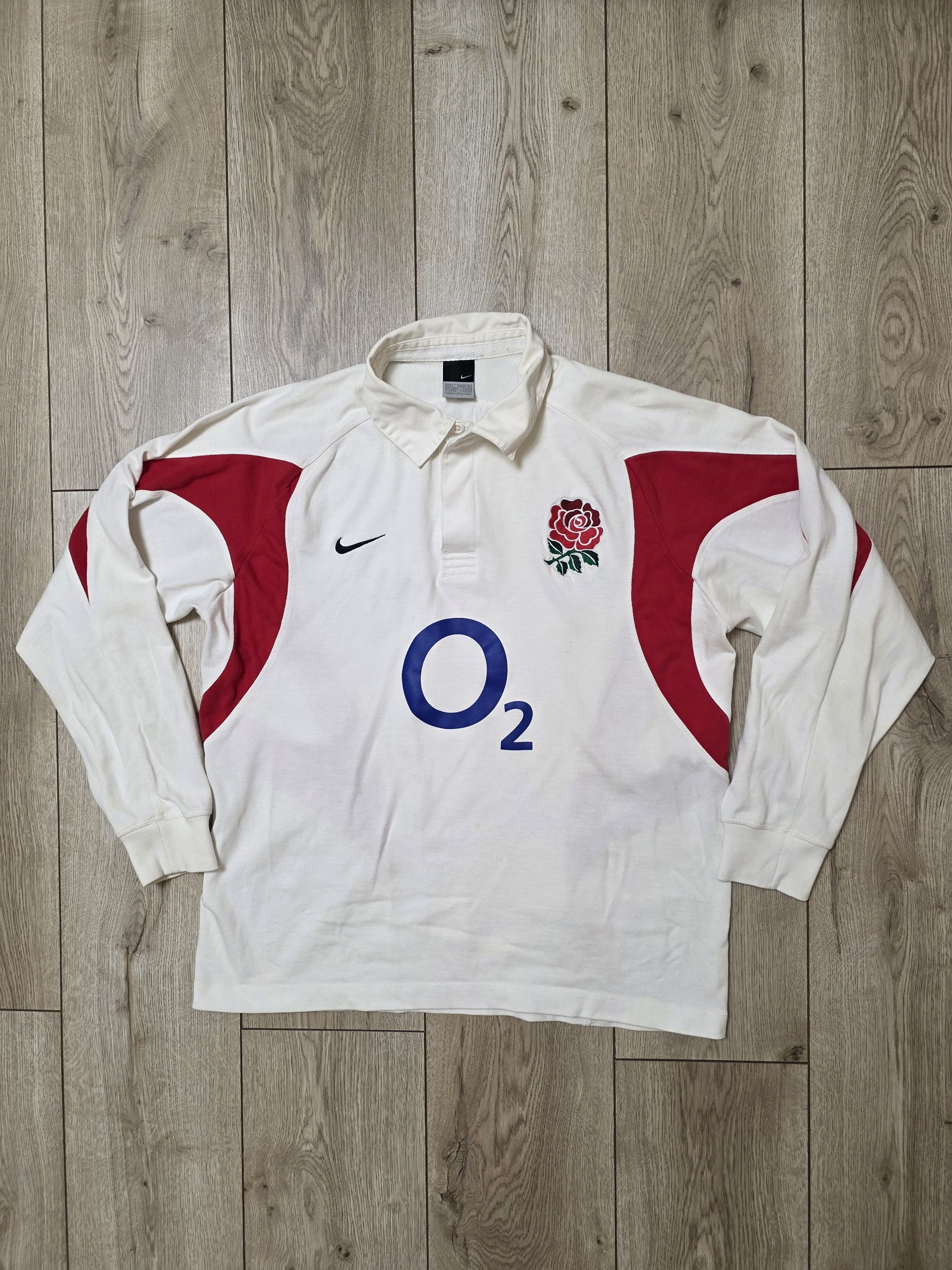 Nike ENGLAND RUGBY JERSEY VINTAGE LONG NIKE SHIRT RUGBY JERSEY Size US L / EU 52-54 / 3 - 1 Thumbnail