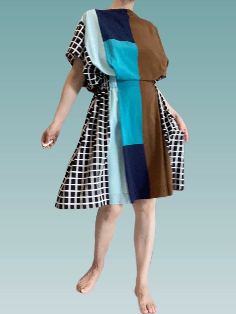 Issey Miyake Issey Miyake size:2 Geometric color block dress Size XS / US 0-2 / IT 36-38 - 3 Thumbnail