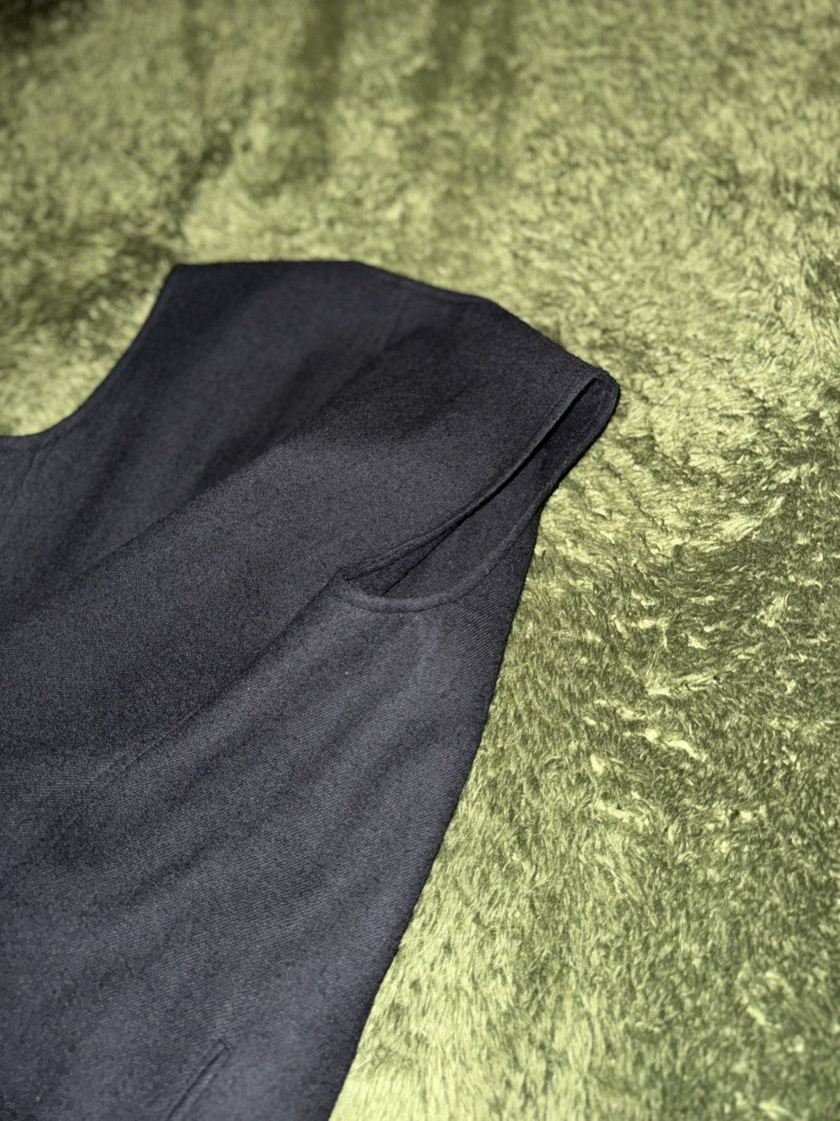 Y's [1] Y’s Yohji Yamamoto One-Button Wool Long Vest Black Size M / US 6-8 / IT 42-44 - 12 Thumbnail