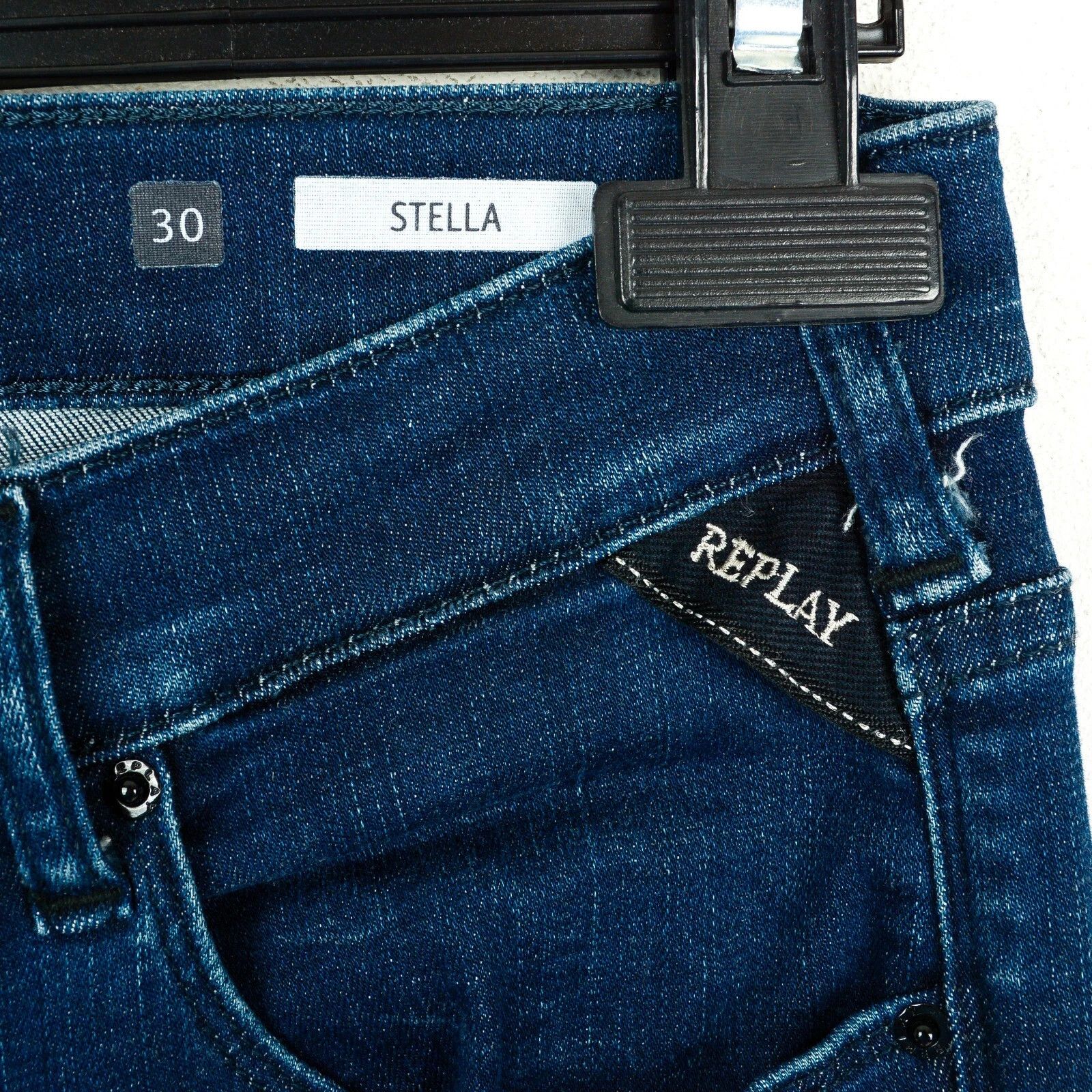 Replay Stella Women W30 L30 Skinny Jeans Mid Rise Trousers Slim Size 30" / US 8 / IT 44 - 4 Thumbnail