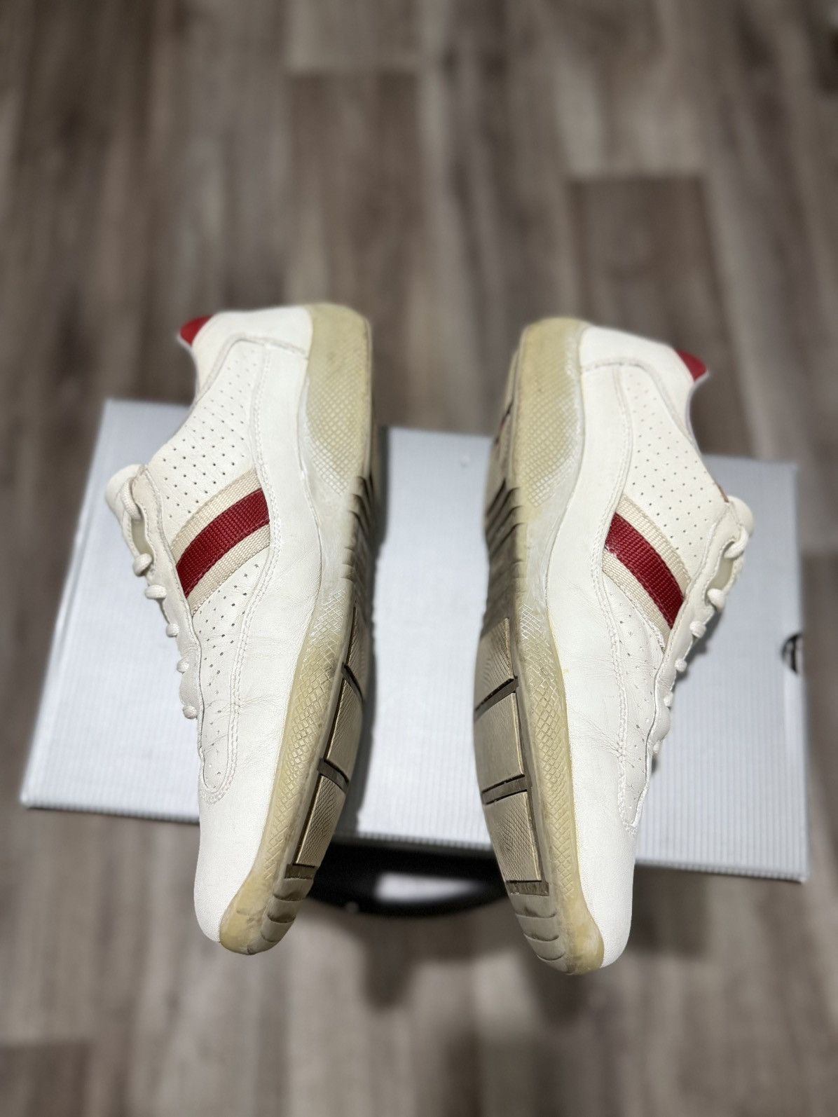 Prada PRADA AMERICAS CUP LEATHER SNEAKERS MEN’S SHOES WHITE 4E1298 Size US 9 / EU 42 - 10 Thumbnail