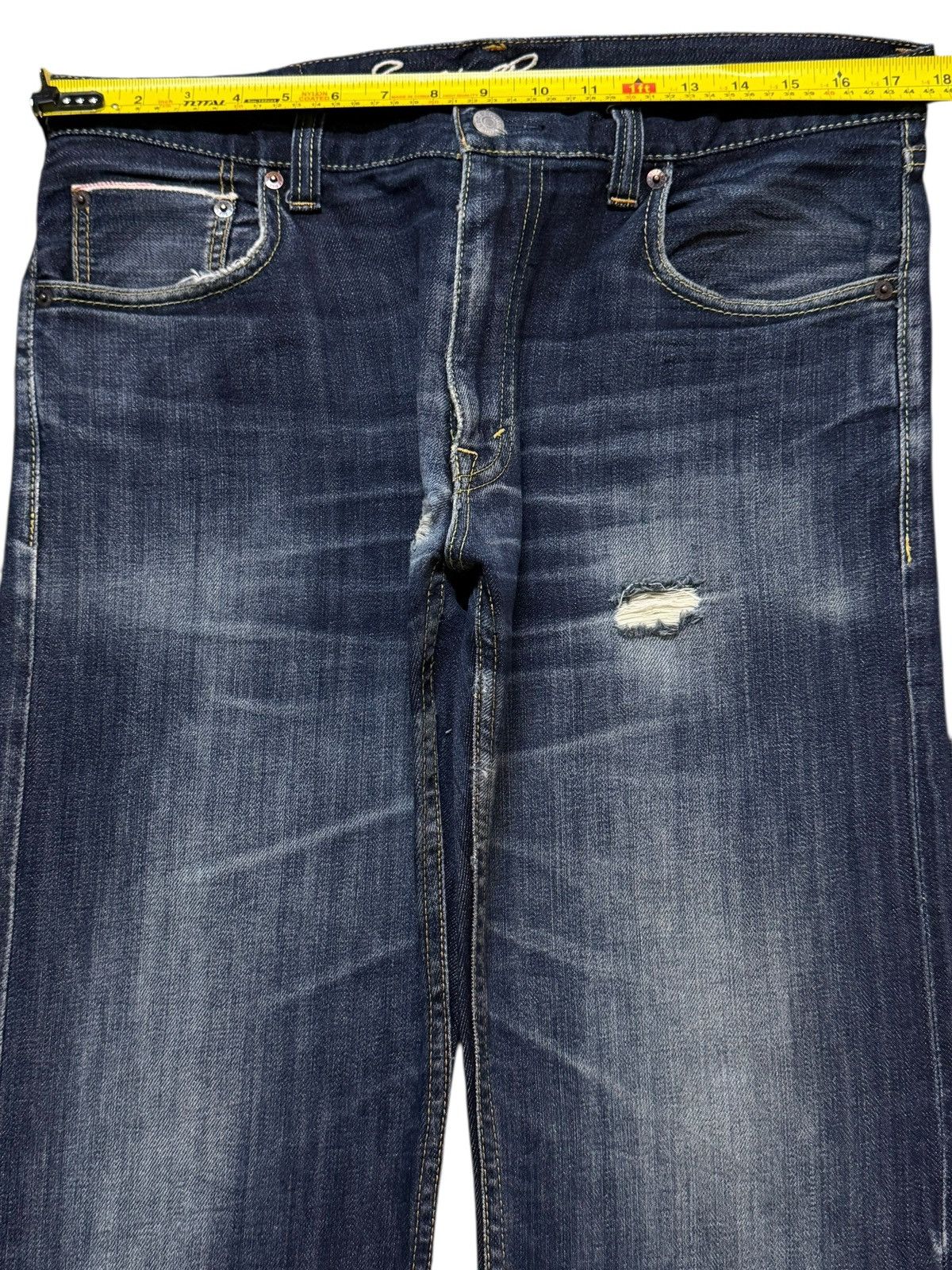 Eddie Bauer Vintage 90s Japan Eddie Bauer Selvedge Faded Wash Straight Size US 34 / EU 50 - 10 Thumbnail
