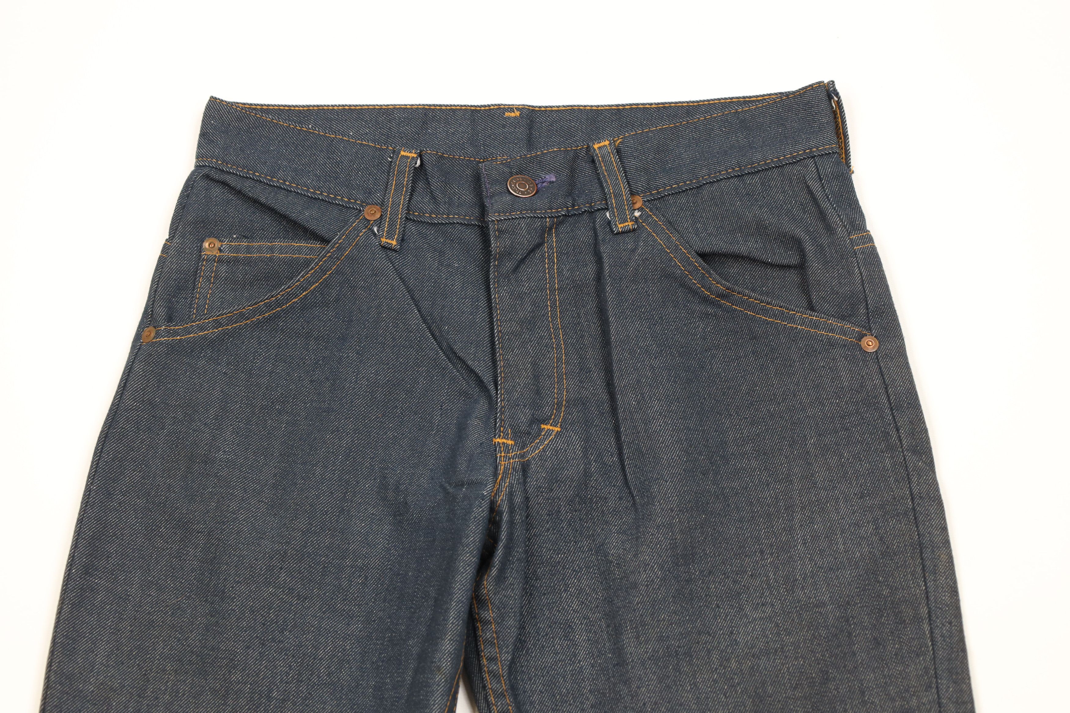 Vintage Vintage 70s Streetwear Wide Leg Denim Jeans Indigo Blue USA Size US 28 / EU 44 - 2 Thumbnail