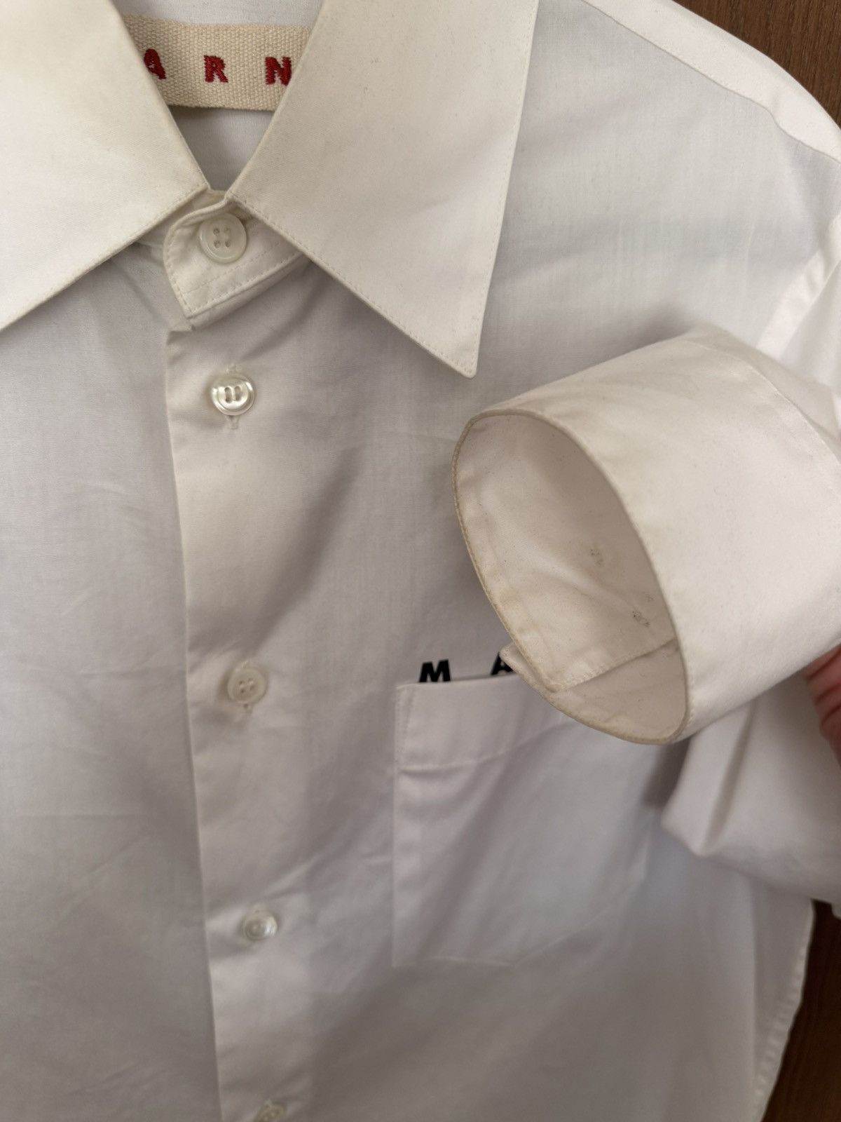 Marni Logo Poplin Cotton Shirt Size US S / EU 44-46 / 1 - 7 Thumbnail