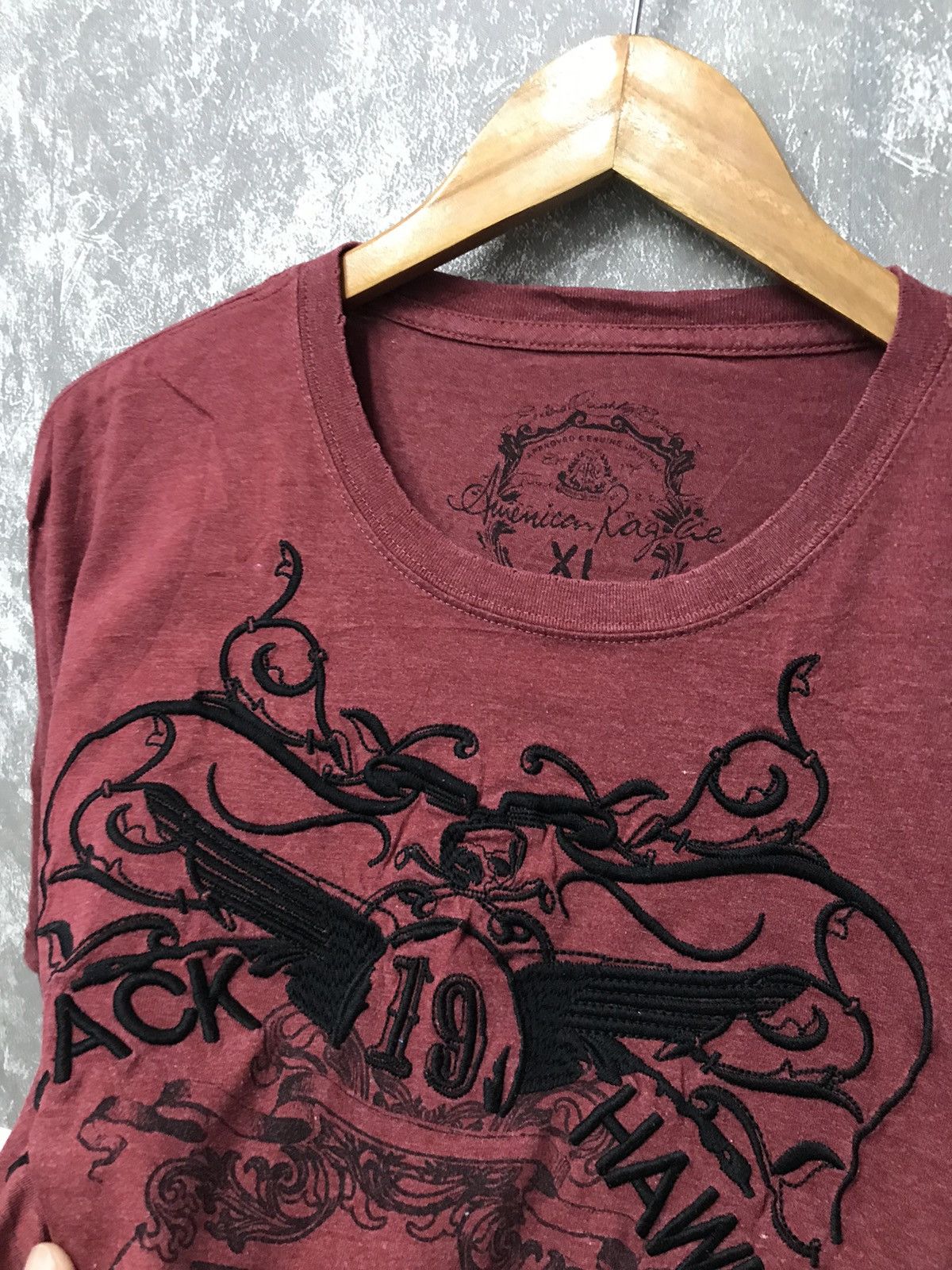 Affliction × Ed Hardy × Southpole Affliction Southpole Skull Wing Y2K Graphic Tee Size US XL / EU 56 / 4 - 4 Thumbnail
