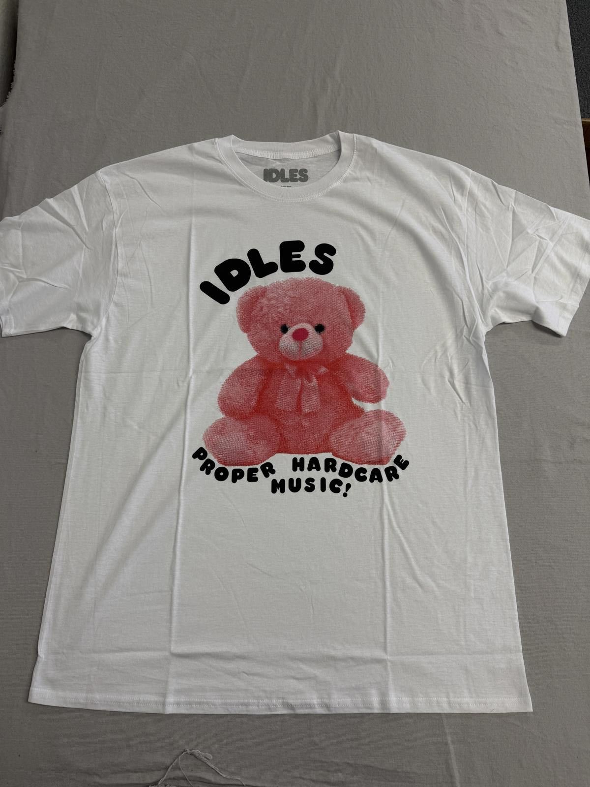 Other Idles Band T-shirt Proper Hardcore Music Pink Teddy Bear -XL Size US XL / EU 56 / 4 - 1 Thumbnail