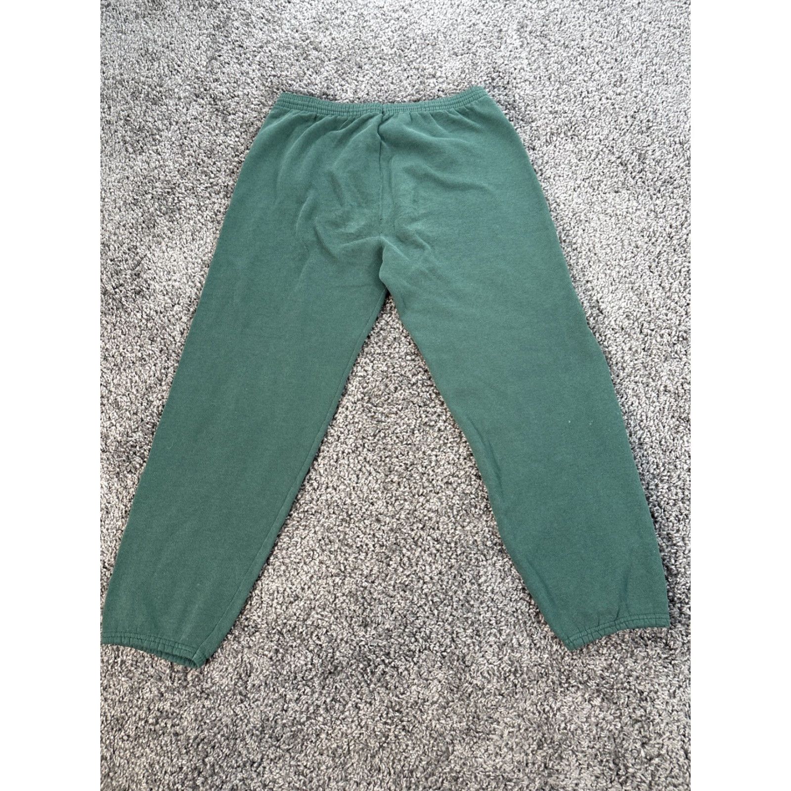 Tultex VINTAGE Tultex Sweatpants Mens M Green Baggy 50/50 Wide Grunge 90s Pants Mens Size US 31 - 7 Thumbnail