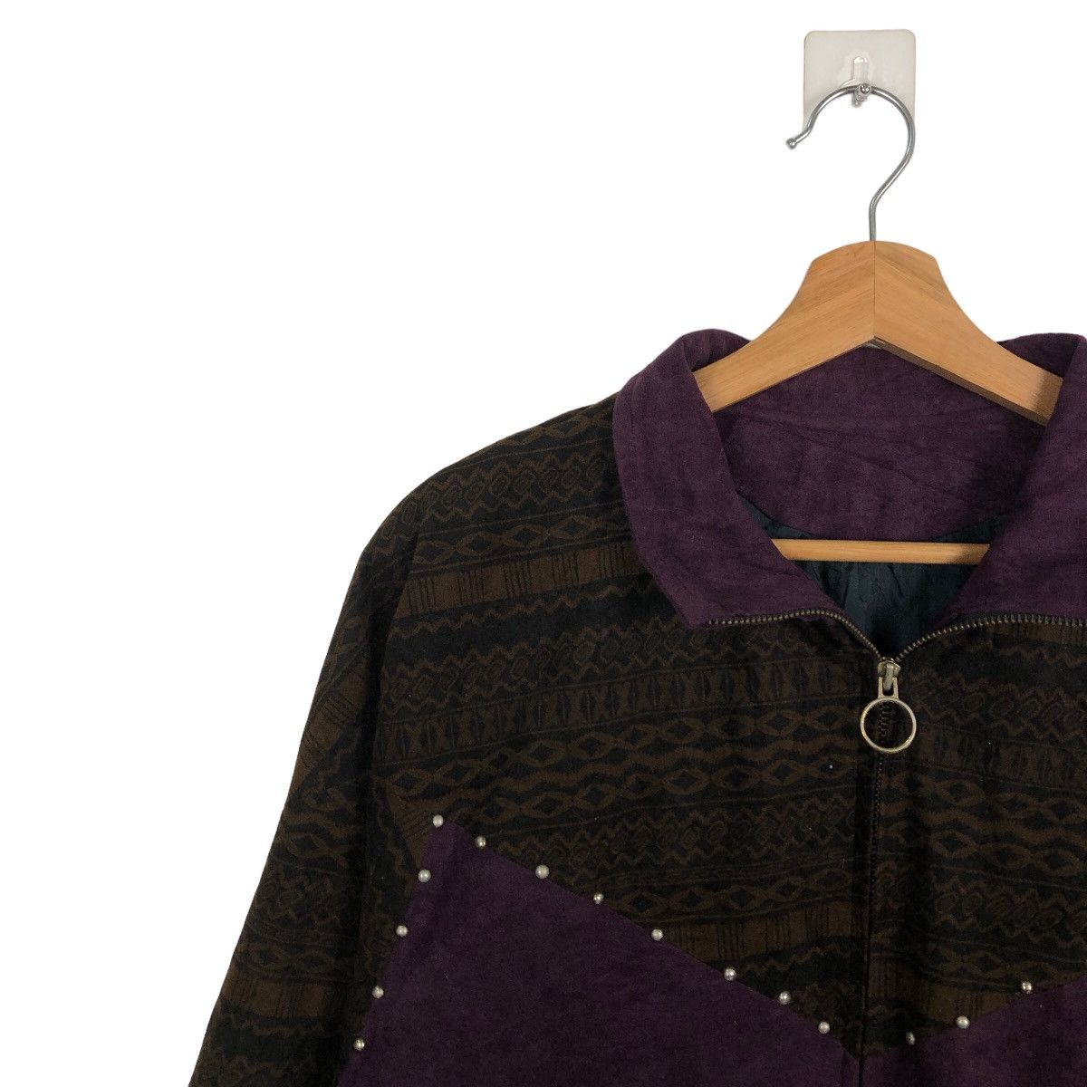 Japanese Brand 🔥ISSEY MIYKE DESIGN BOMBER JACKET JAPAN NAVAJO AZTEC DESIGN Size US M / EU 48-50 / 2 - 6 Thumbnail