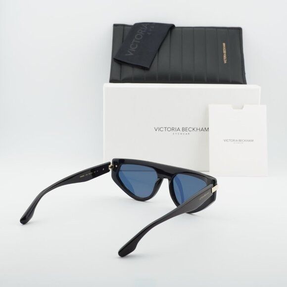 Victoria Beckham Victoria Beckham VB685S 415 Sunglasses Blue Cat Eye Frame Size ONE SIZE - 9 Thumbnail