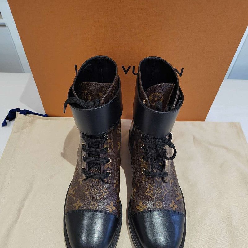 Louis Vuitton Louis Vuitton Classic Fashion Lace-Up Boots -2508 Size US 8 / IT 38 - 1 Thumbnail