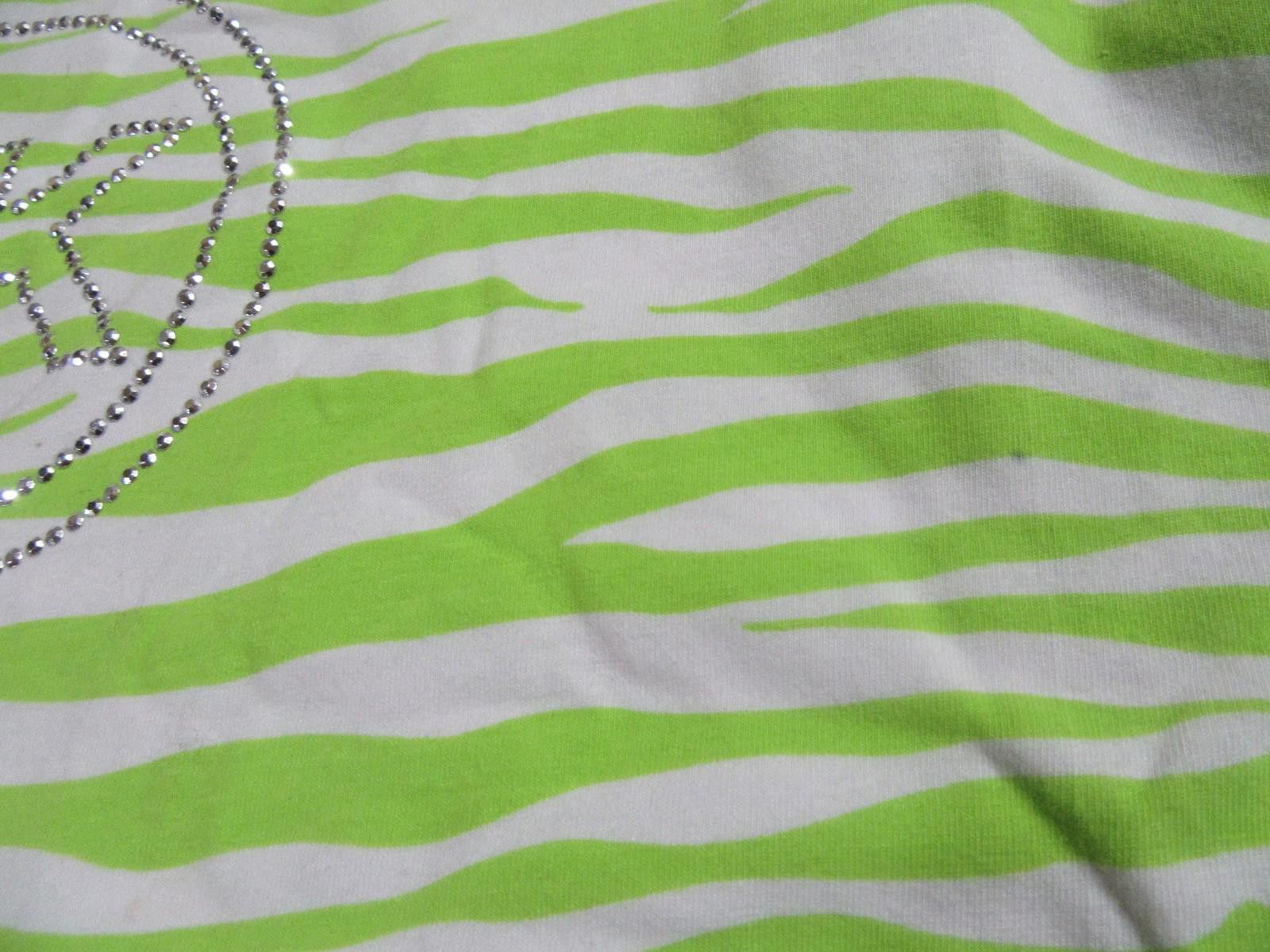 Michael Kors Michael Kors Womens Tiger Striped Shirt Bright Green Size L / US 10 / IT 46 - 6 Thumbnail