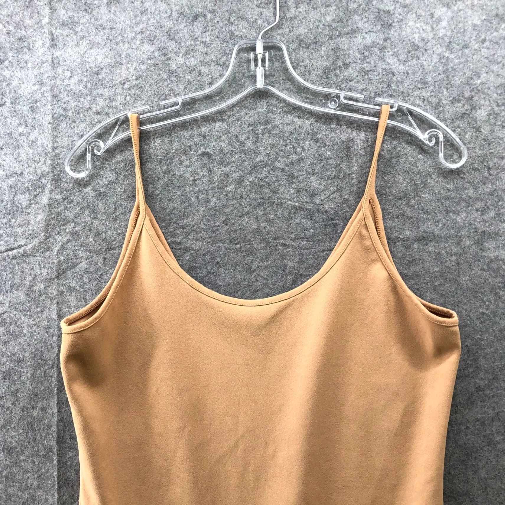 Express Express Cami Bodysuit Womens L Beige Tank Stretchy Scoop Neck Size L / US 10 / IT 46 - 3 Thumbnail