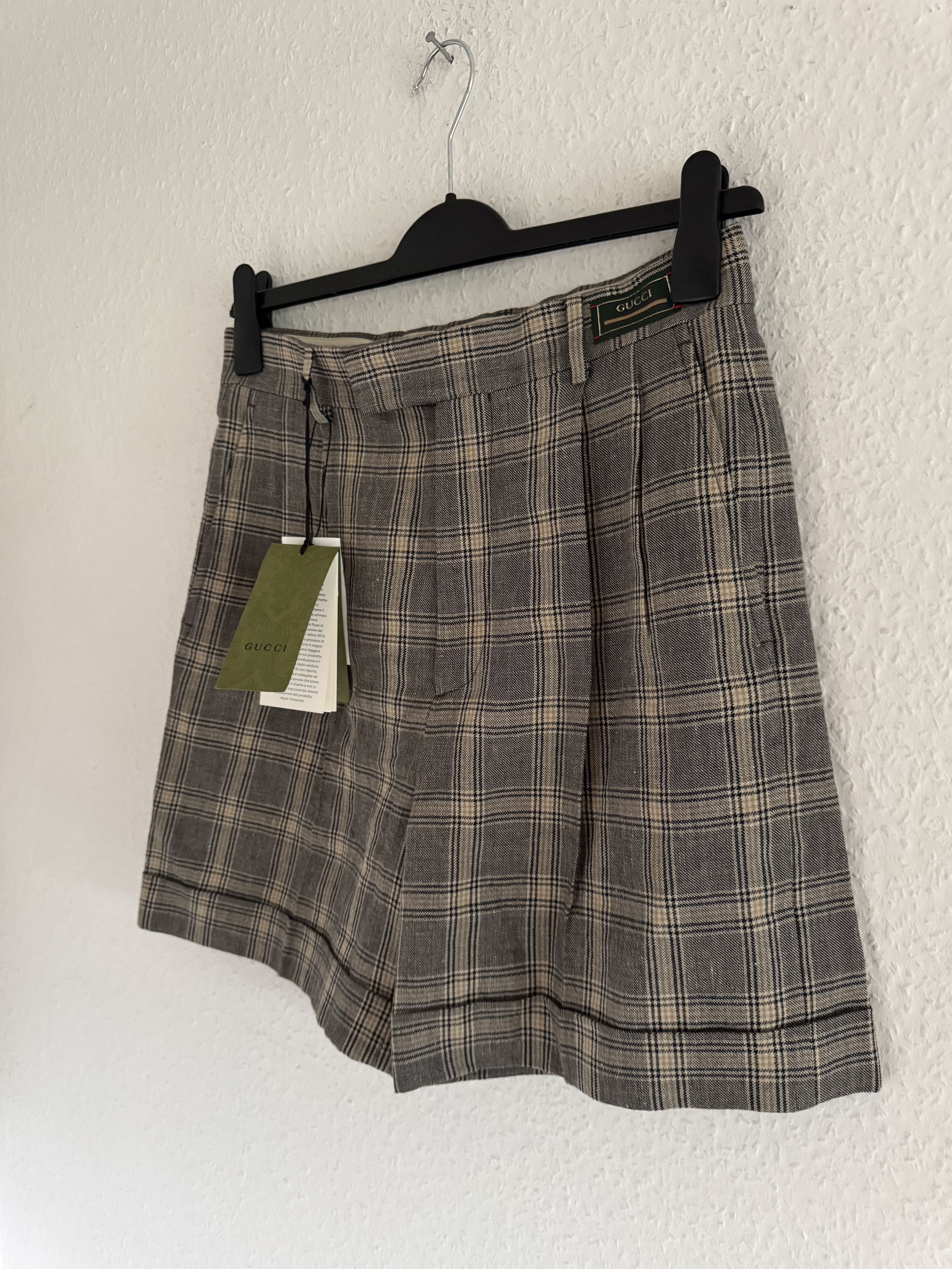 Gucci Prince of Wales Linen Short Size US 30 / EU 46 - 2 Thumbnail