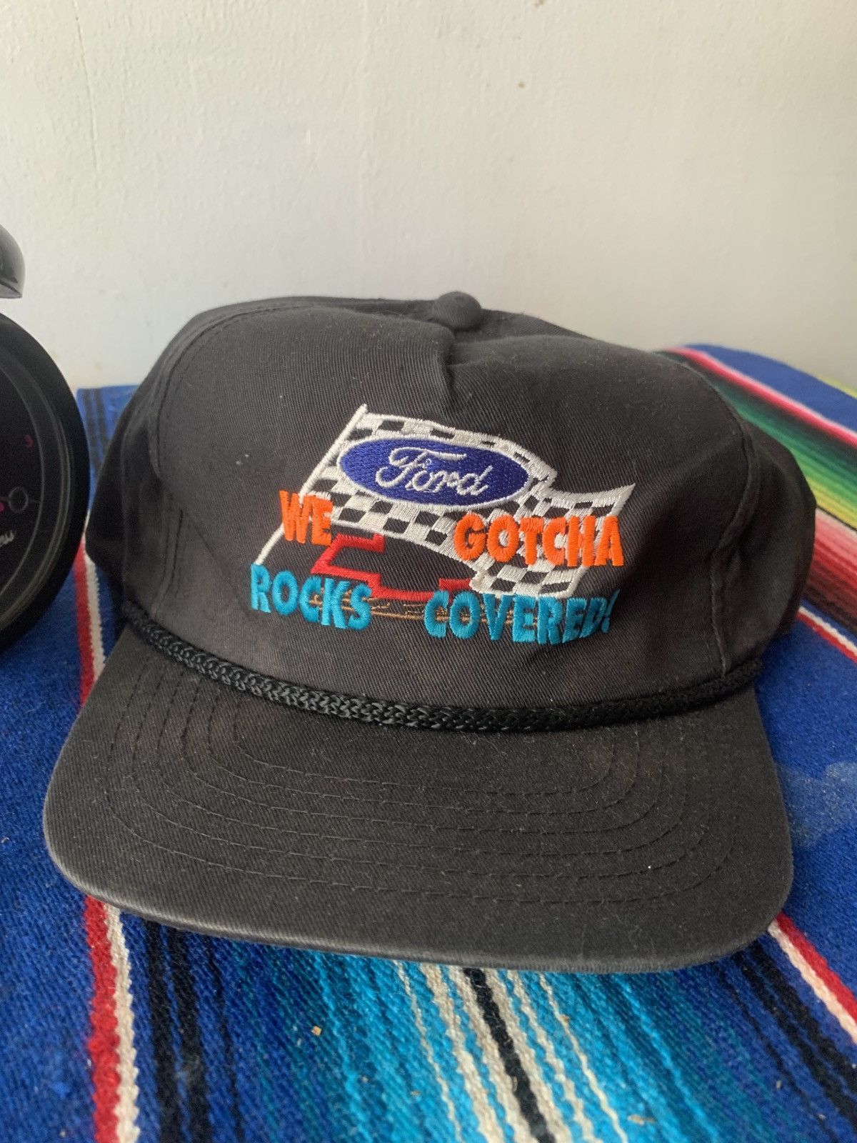 Japanese Brand Vintage 90s Ford Racing NASCAR Embroidered Hat Size ONE SIZE - 4 Thumbnail