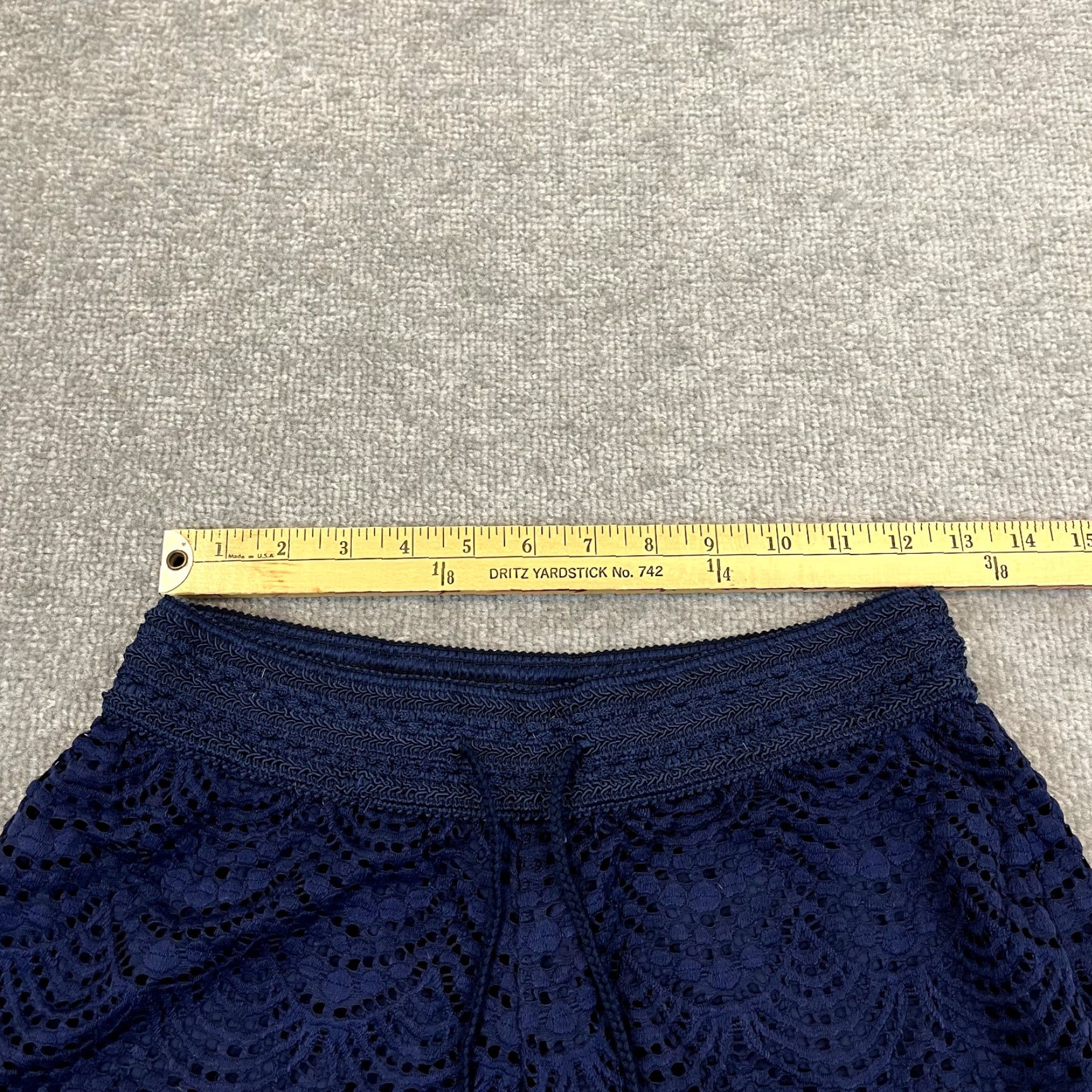 Lilly Pulitzer Lilly Pulitzer Shorts Womens XS Extra Small 4" Claudette Blue Lined Crochet Preppy Tropical Garden Party Size 26" / US 2 / IT 38 - 4 Thumbnail