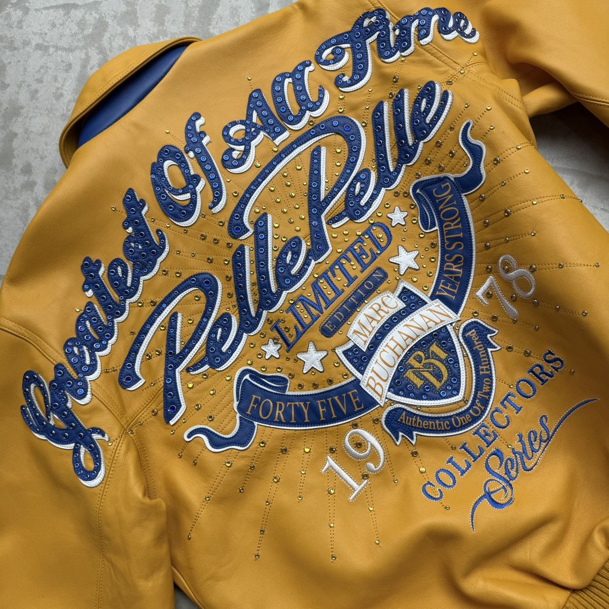 Pelle Pelle Pelle Pelle Great Of All Time Yellow Leather Jacket Size US M / EU 48-50 / 2 - 5 Thumbnail