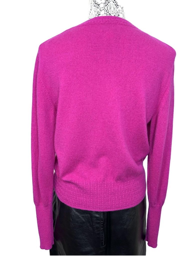 Other 100% cashmere Martha Stewart fuschia magenta sweater size s Size S / US 4 / IT 40 - 7 Thumbnail