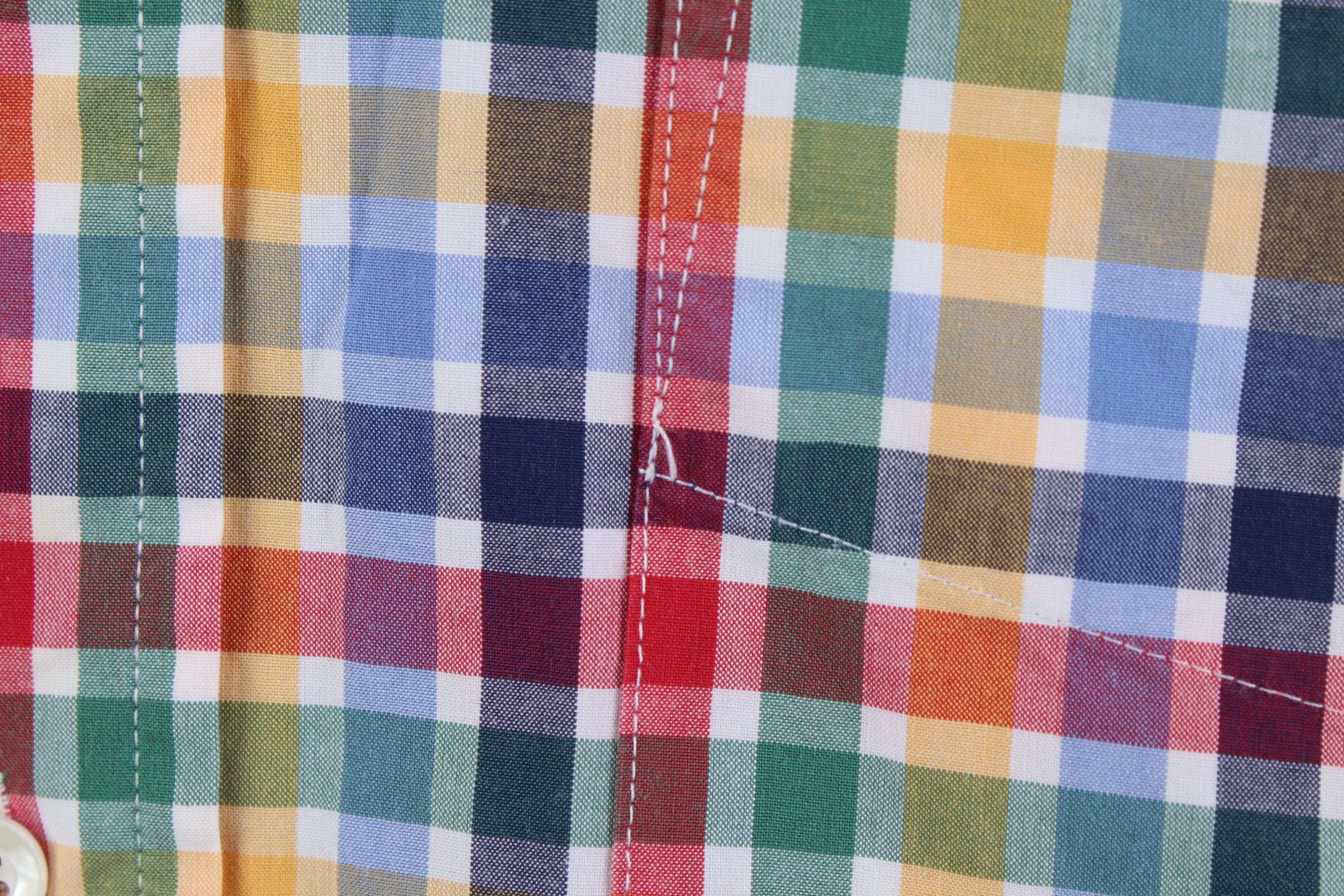 Lands' End Vintage 90s Lands End Madras Short Sleeve Button Down Shirt Size US M / EU 48-50 / 2 - 4 Thumbnail