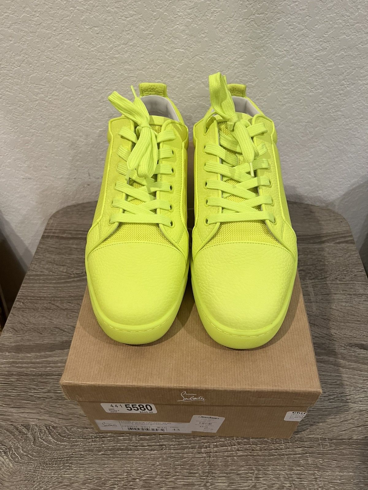 Christian Louboutin Christian Louboutin Louis Orlato Flat 'Fluo Yellow Size US 10 / EU 43 - 3 Thumbnail