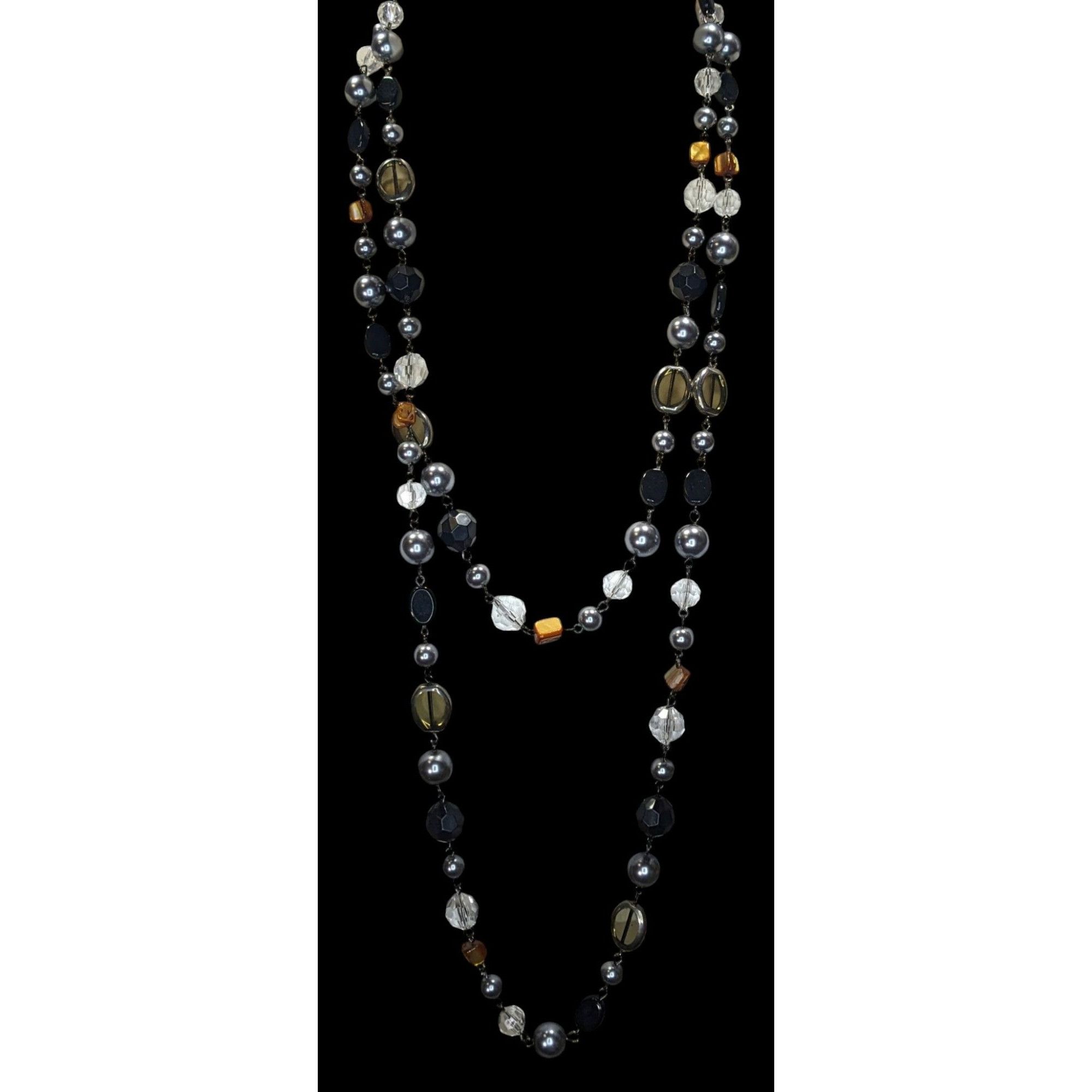 Other Premier Designs Vintae Beaded Multi-Stone Necklace With Glas Size ONE SIZE - 3 Thumbnail