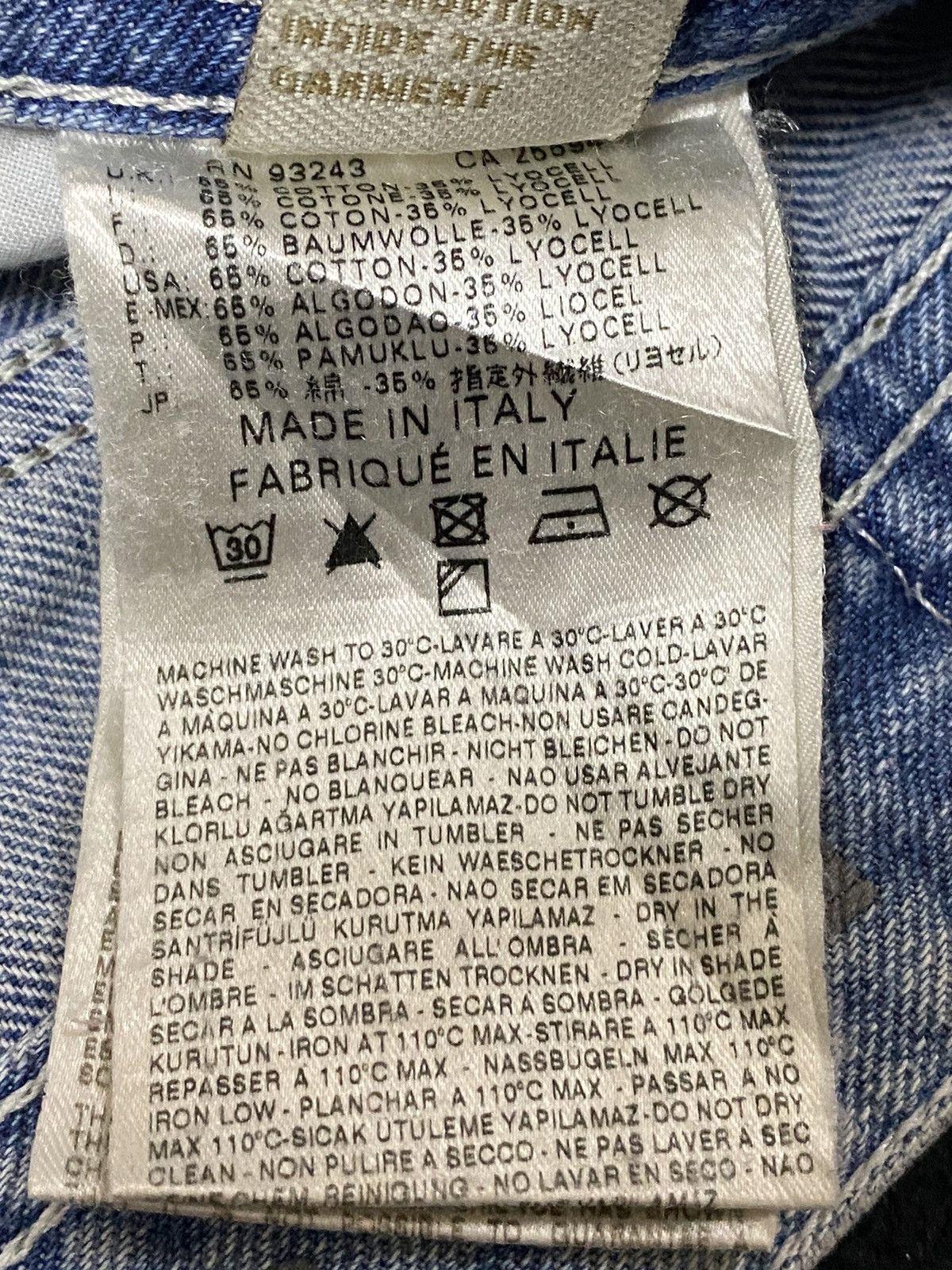 Diesel Vtg Diesel Larkee Faded Wash Butterfly Botton Loose Jeans Size US 34 / EU 50 - 20 Thumbnail