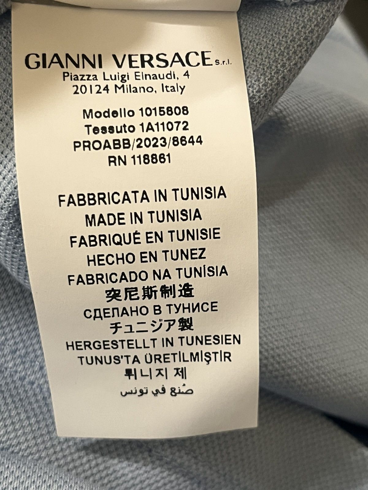 Versace Versace Blue Polo Shirt Sz XL Size US XL / EU 56 / 4 - 15 Thumbnail