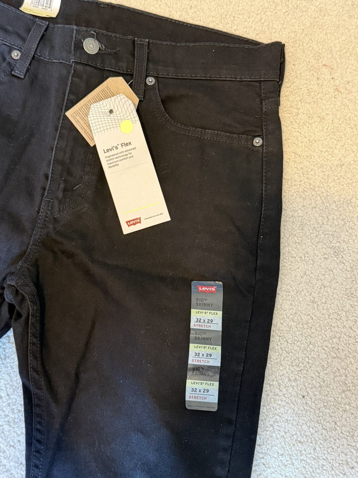 Levi's 510 Skinny Stretch Flex 32x29 New w/ tags Size US 32 / EU 48 - 3 Thumbnail