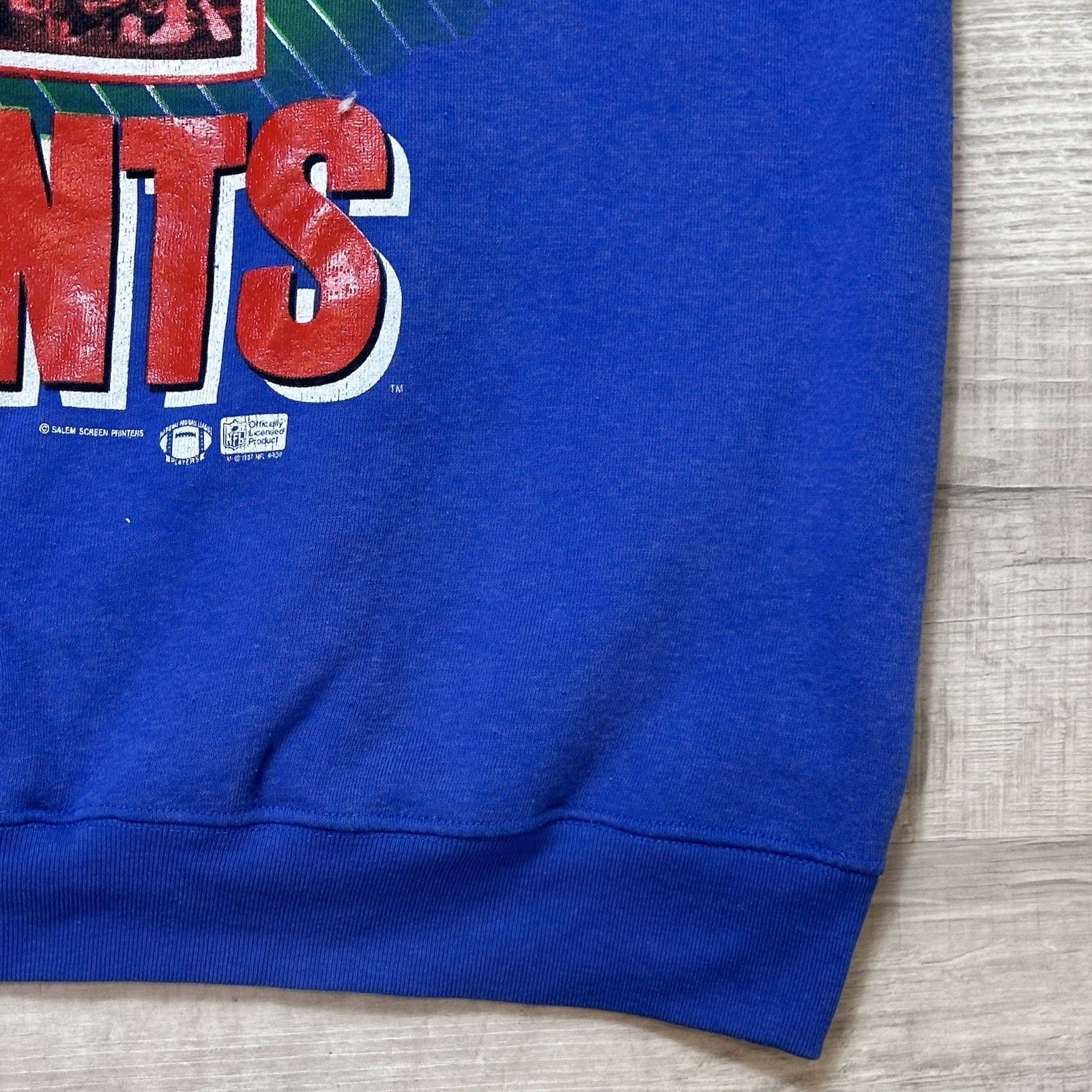 Salem Sportswear Vintage 1990 Salem Sportwear New York Giants XL Sweatshirt Size US XL / EU 56 / 4 - 3 Thumbnail