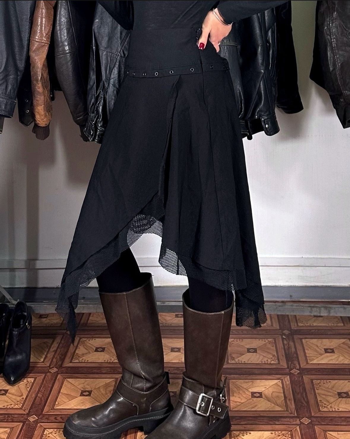 Killstar × Vintage Gothic Killstar skirt Size 22" - 2 Thumbnail