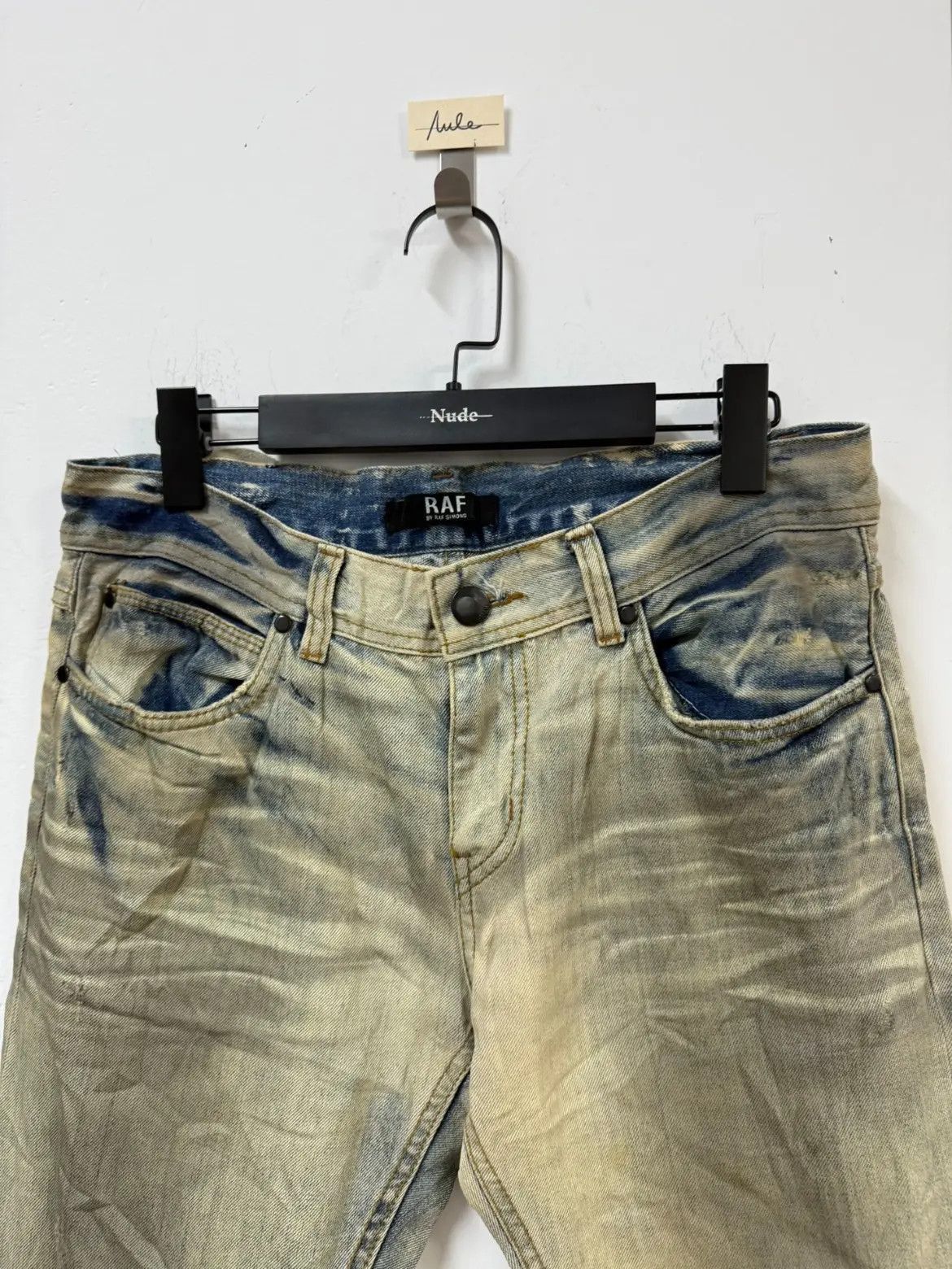 Raf Simons Raf Simons Sz M Raf by Raf Simons Mud Wash Denim-2506 Size US 32 / EU 48 - 3 Thumbnail